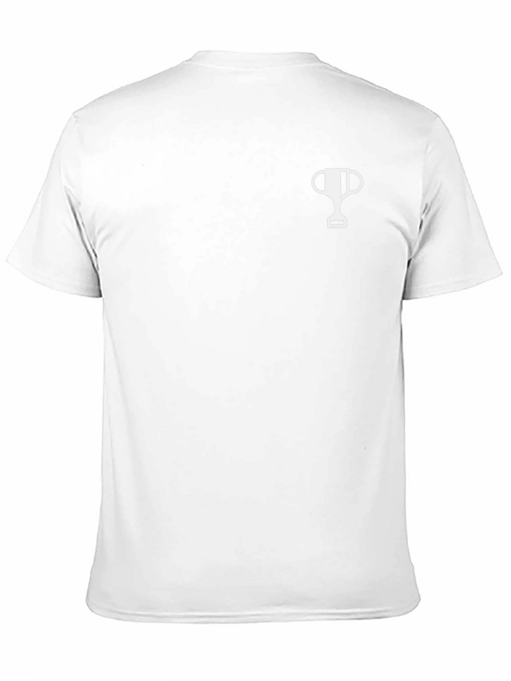 Mens Black T-Shirt with Trophy Graphic