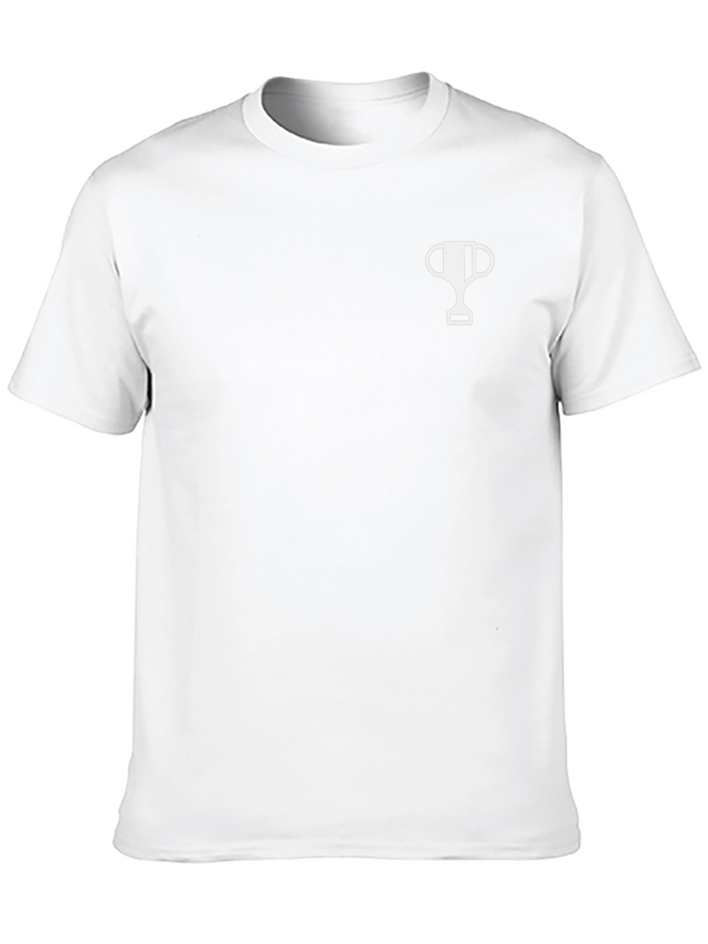 Mens Black T-Shirt with Trophy Graphic