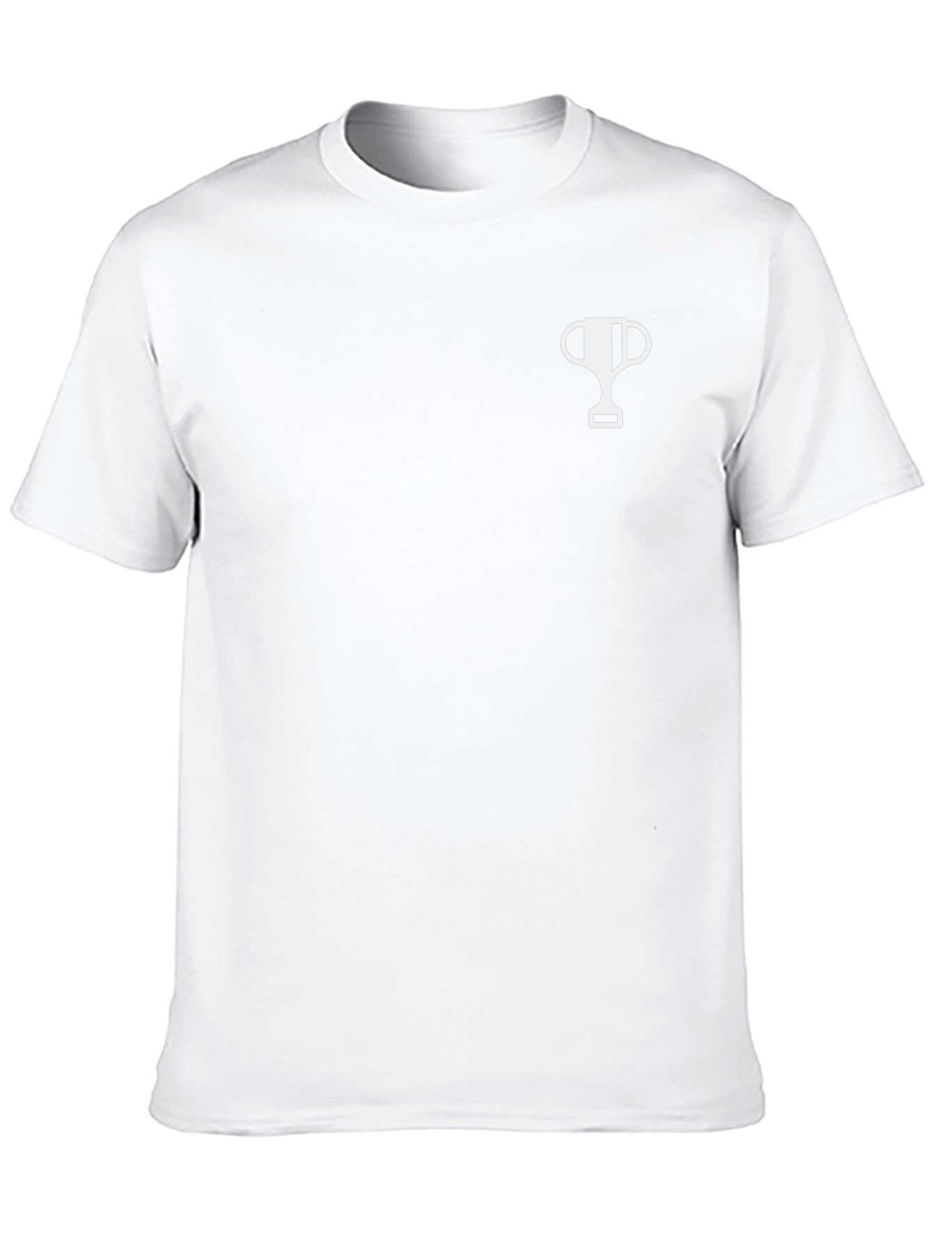 Mens Black T-Shirt with Trophy Graphic