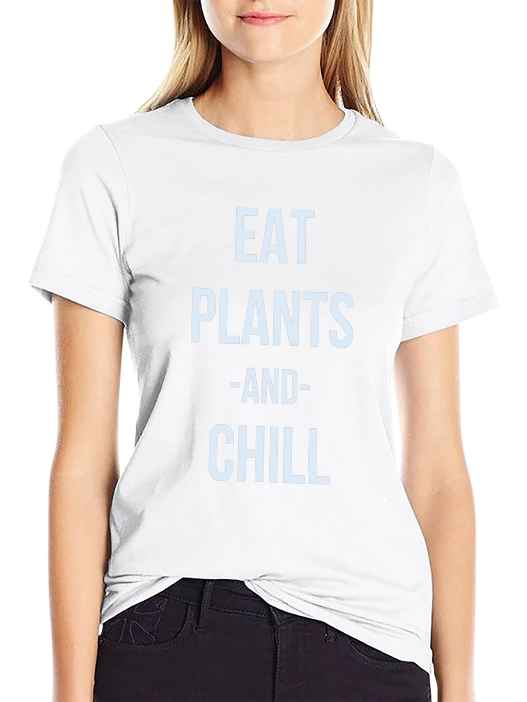 Eat Plants and Chill T-Shirt - Vegan Lifestyle Tee