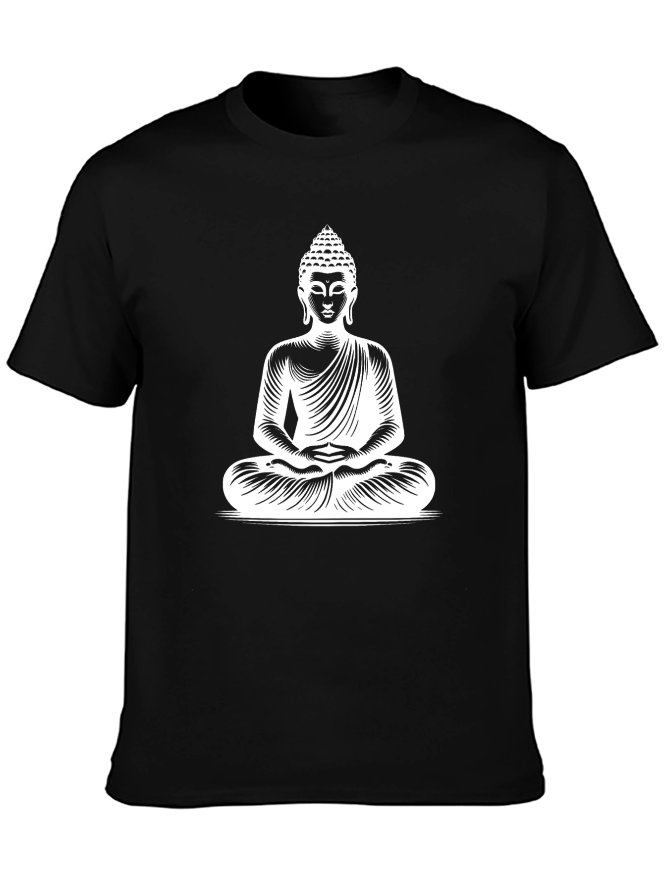Buddha Graphic Print T-Shirt