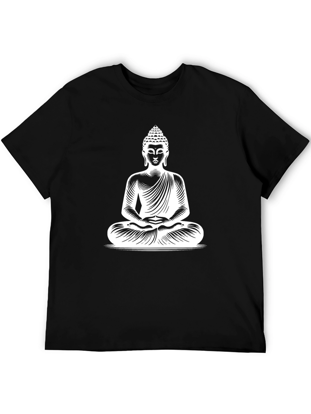 Buddha Graphic Print T-Shirt