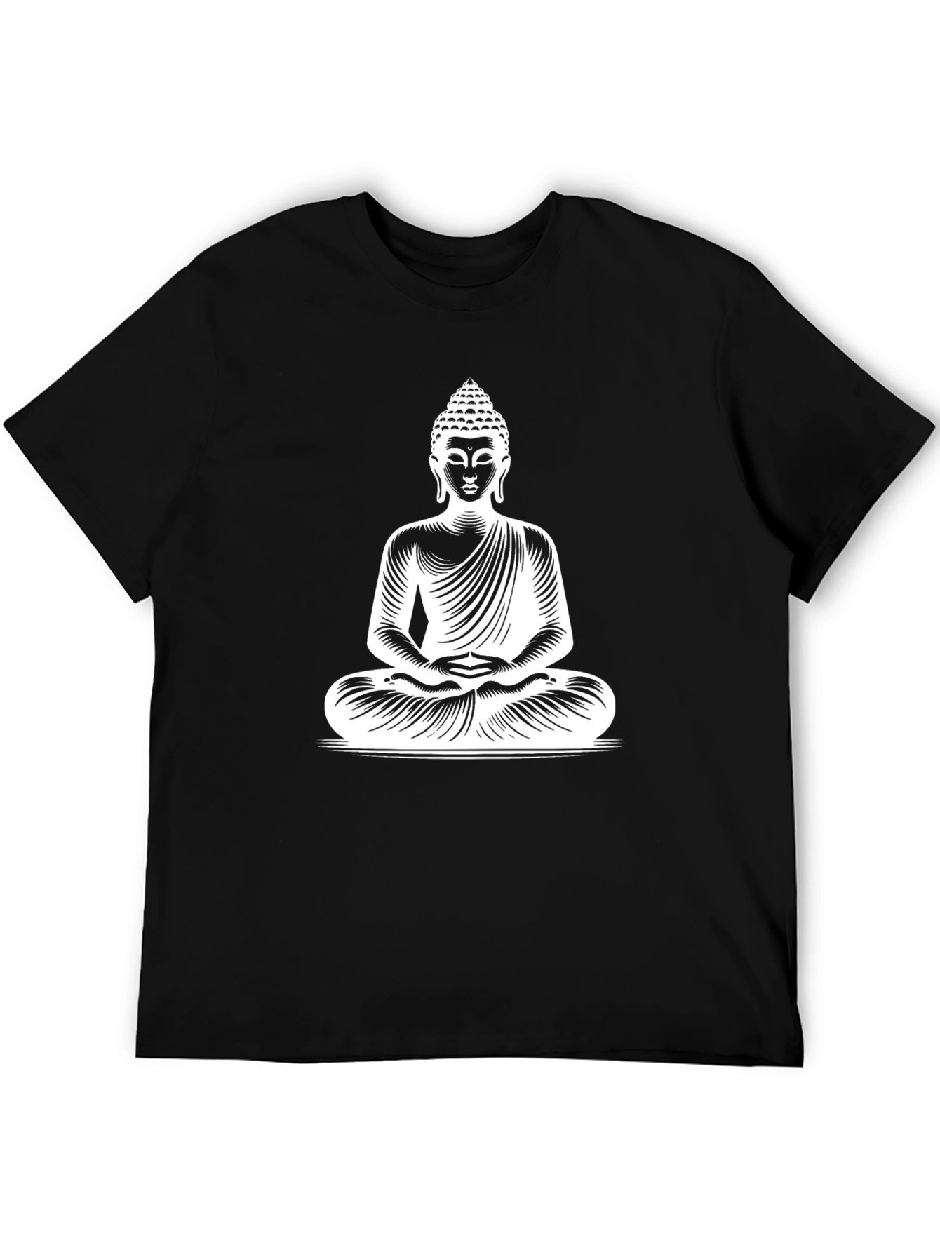 Buddha Graphic Print T-Shirt