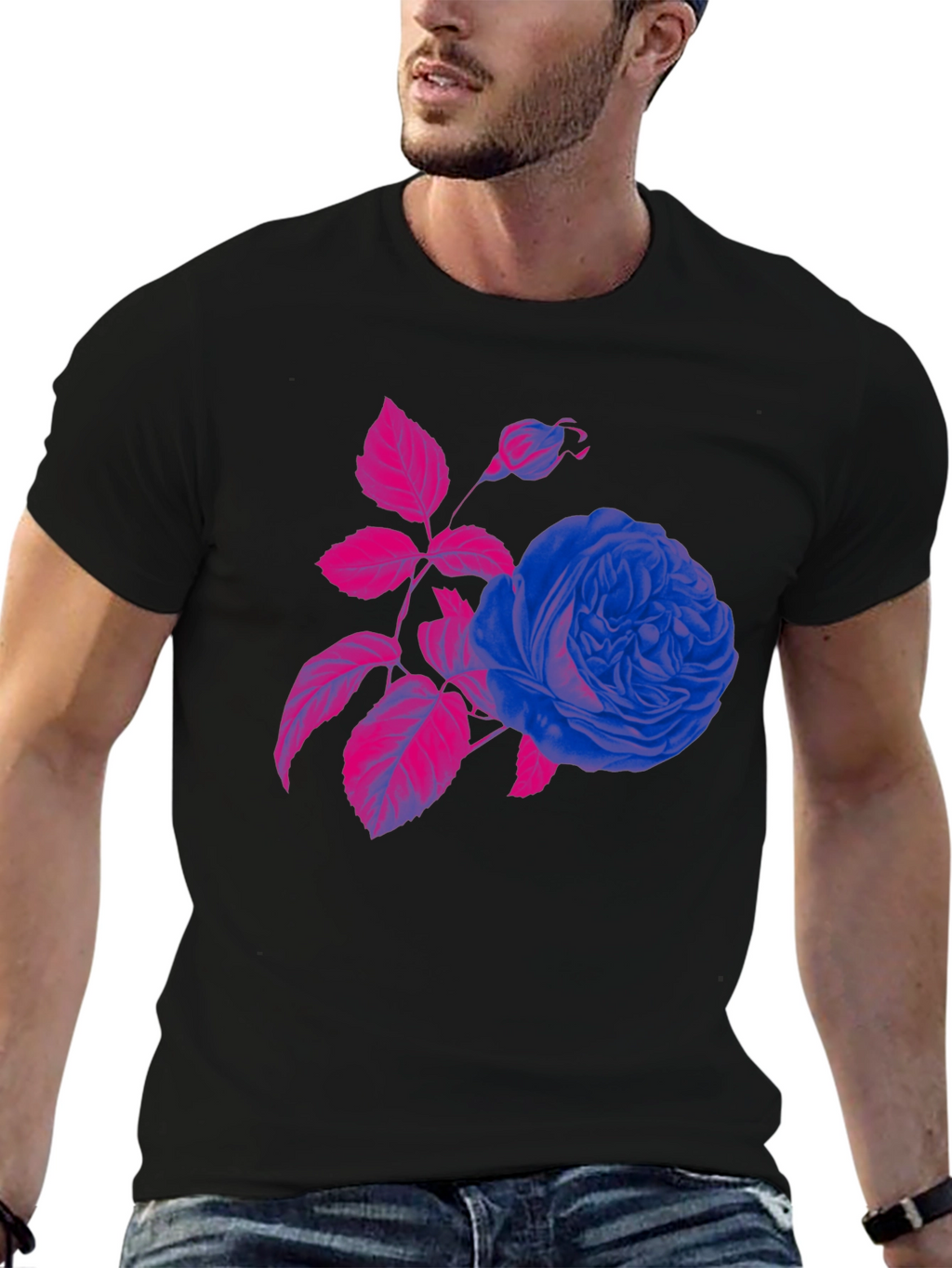 Rose Graphic Tee - Bold & Stylish