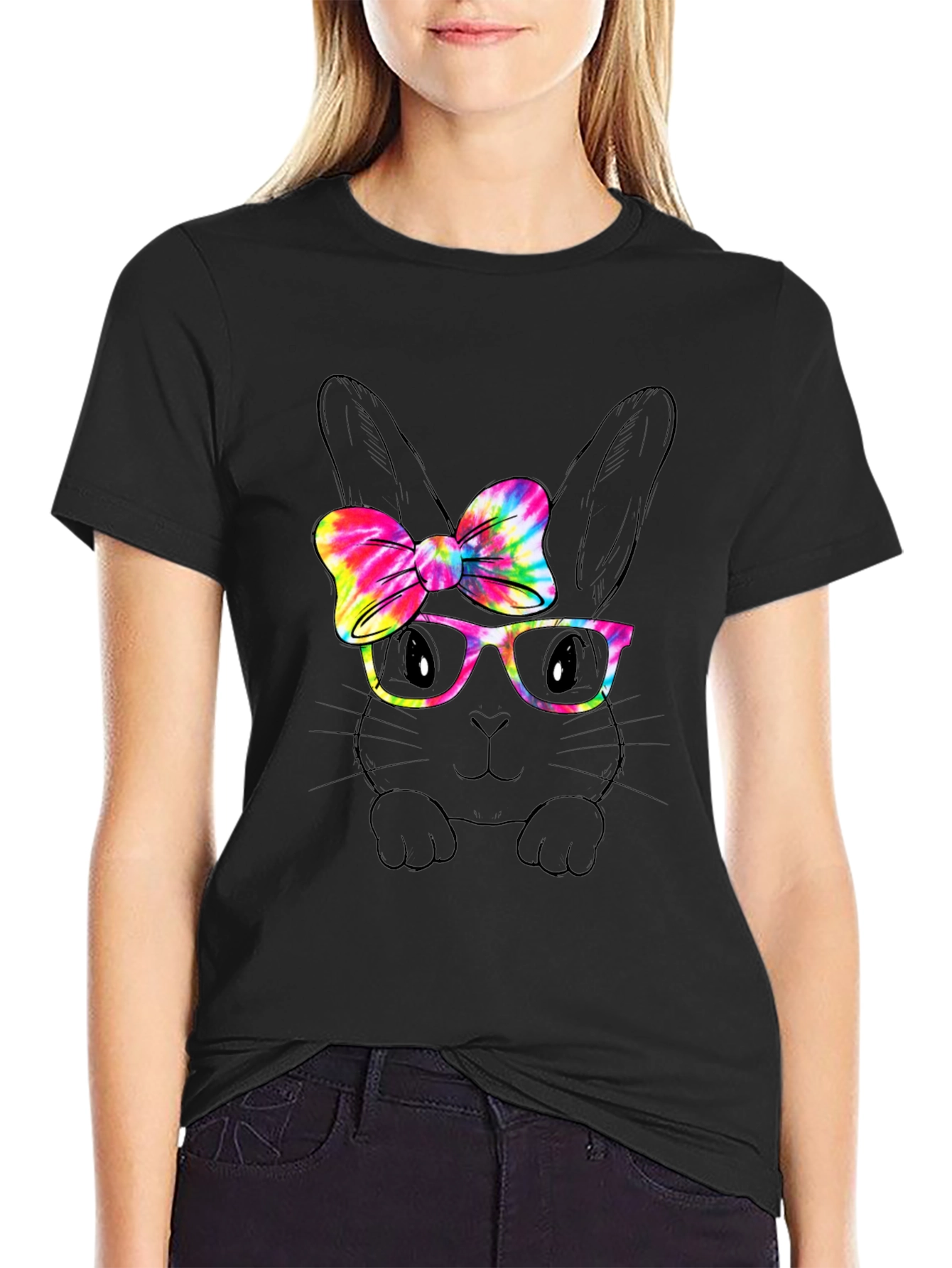 Bunny with Bow Tie Graphic Tee