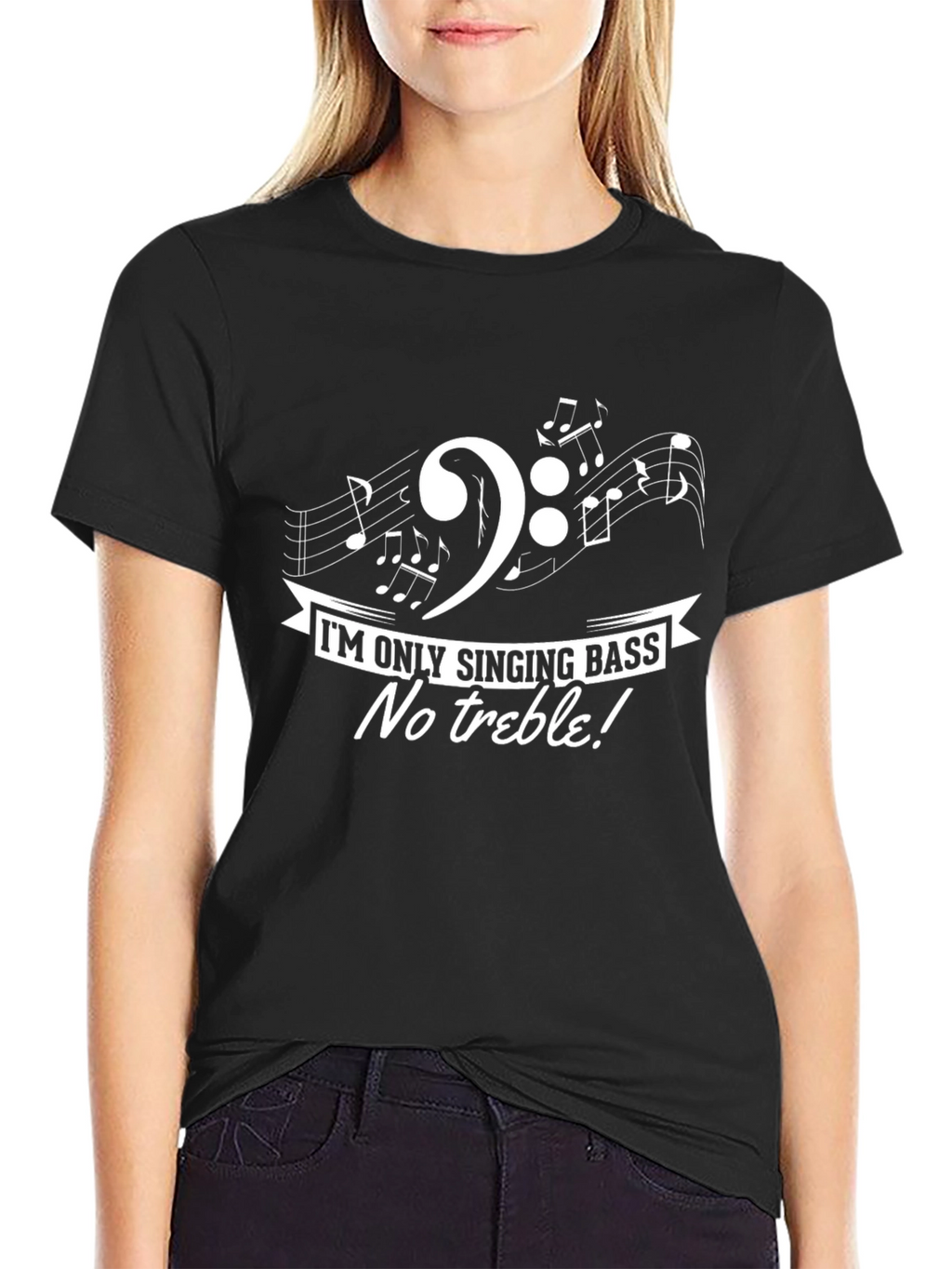 Singing Bass Music T-Shirt: No Treble!
