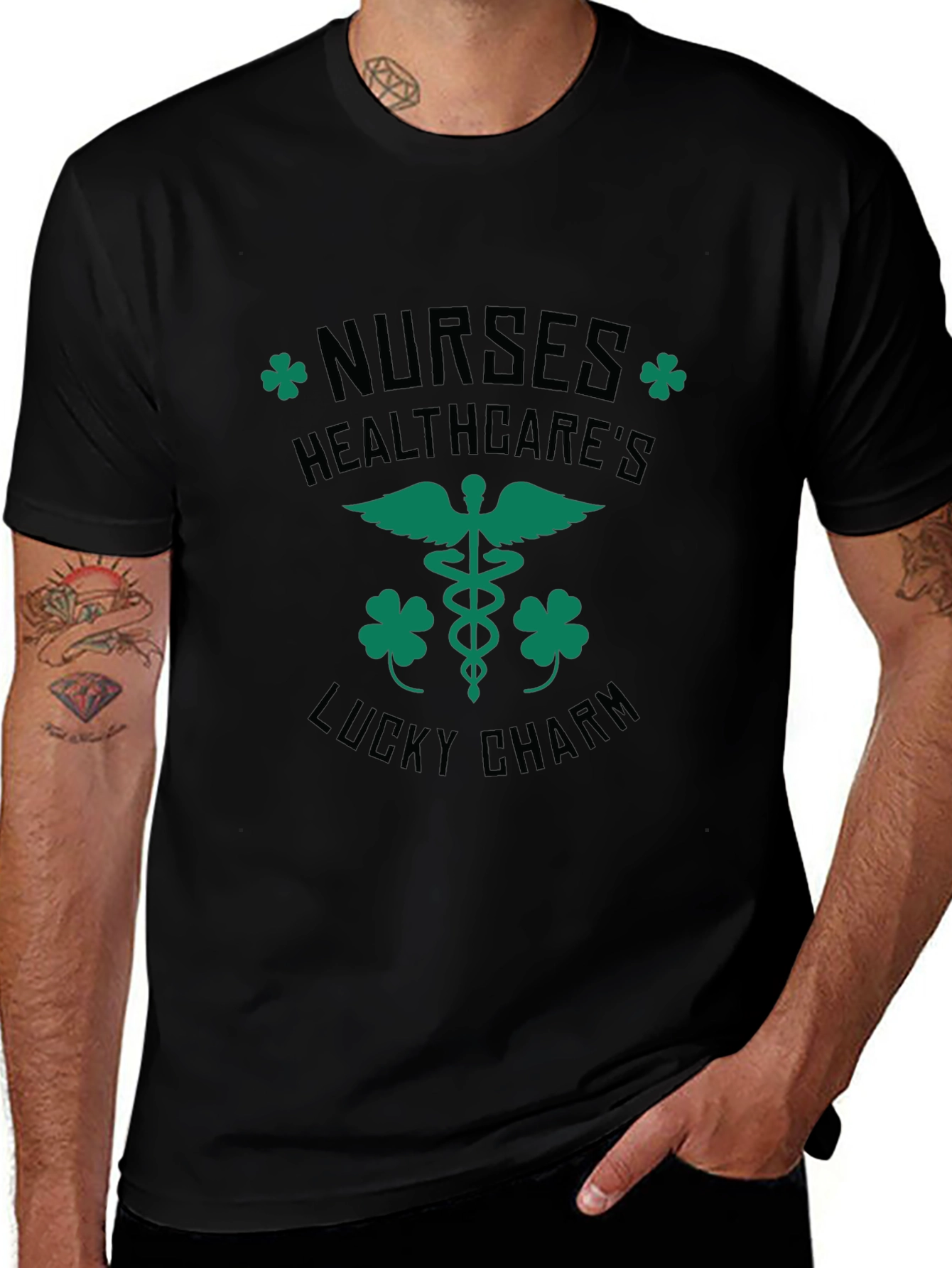 Nurses Healthcares Lucky Charm T-Shirt - St Patricks Day Tee