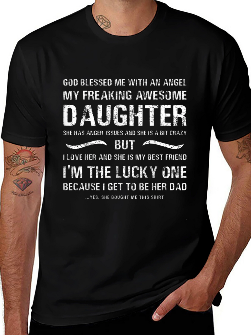 Awesome Daughter T-Shirt - Lucky Dad Edition!