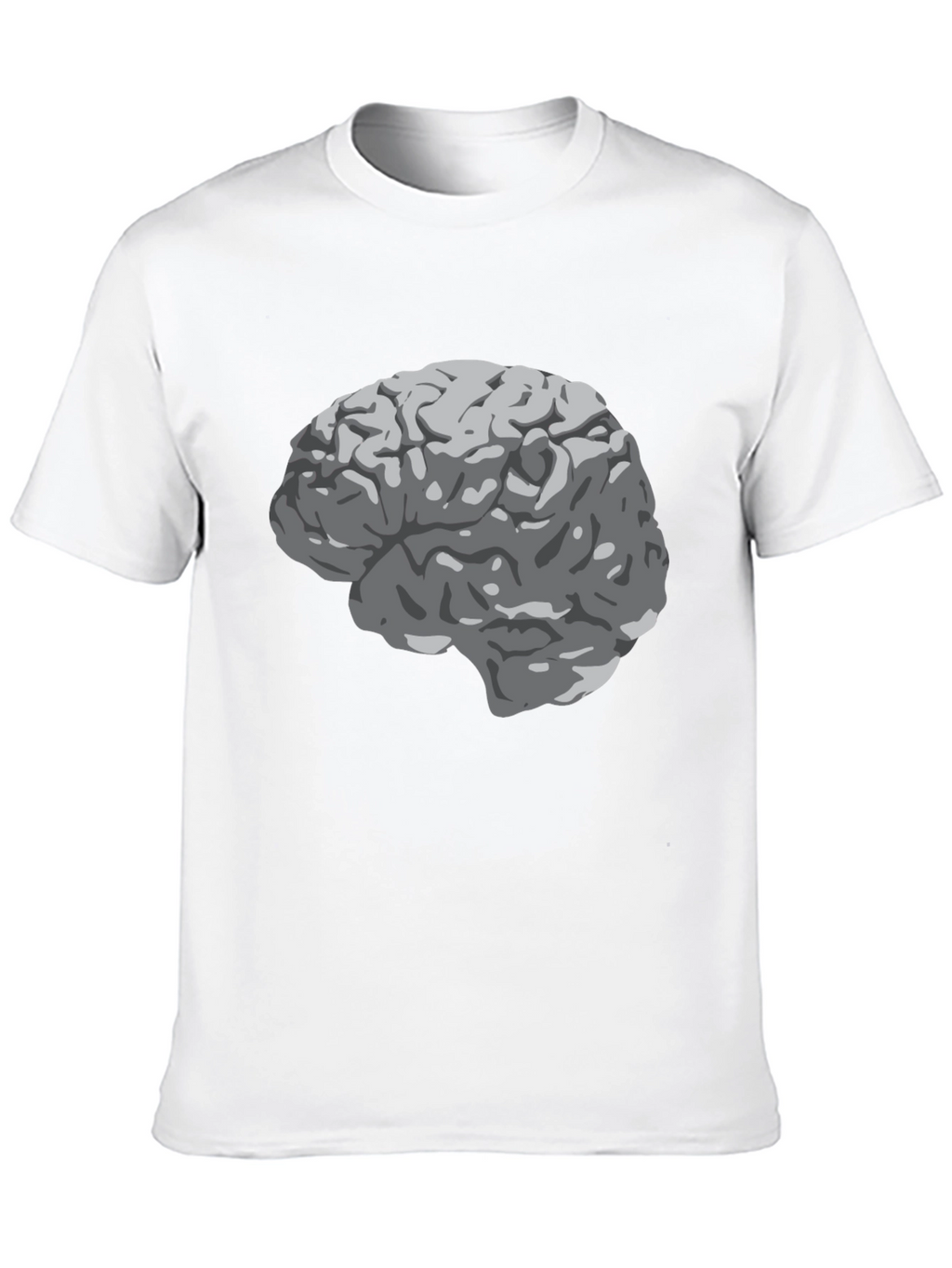 Brain Graphic Print Black T-Shirt