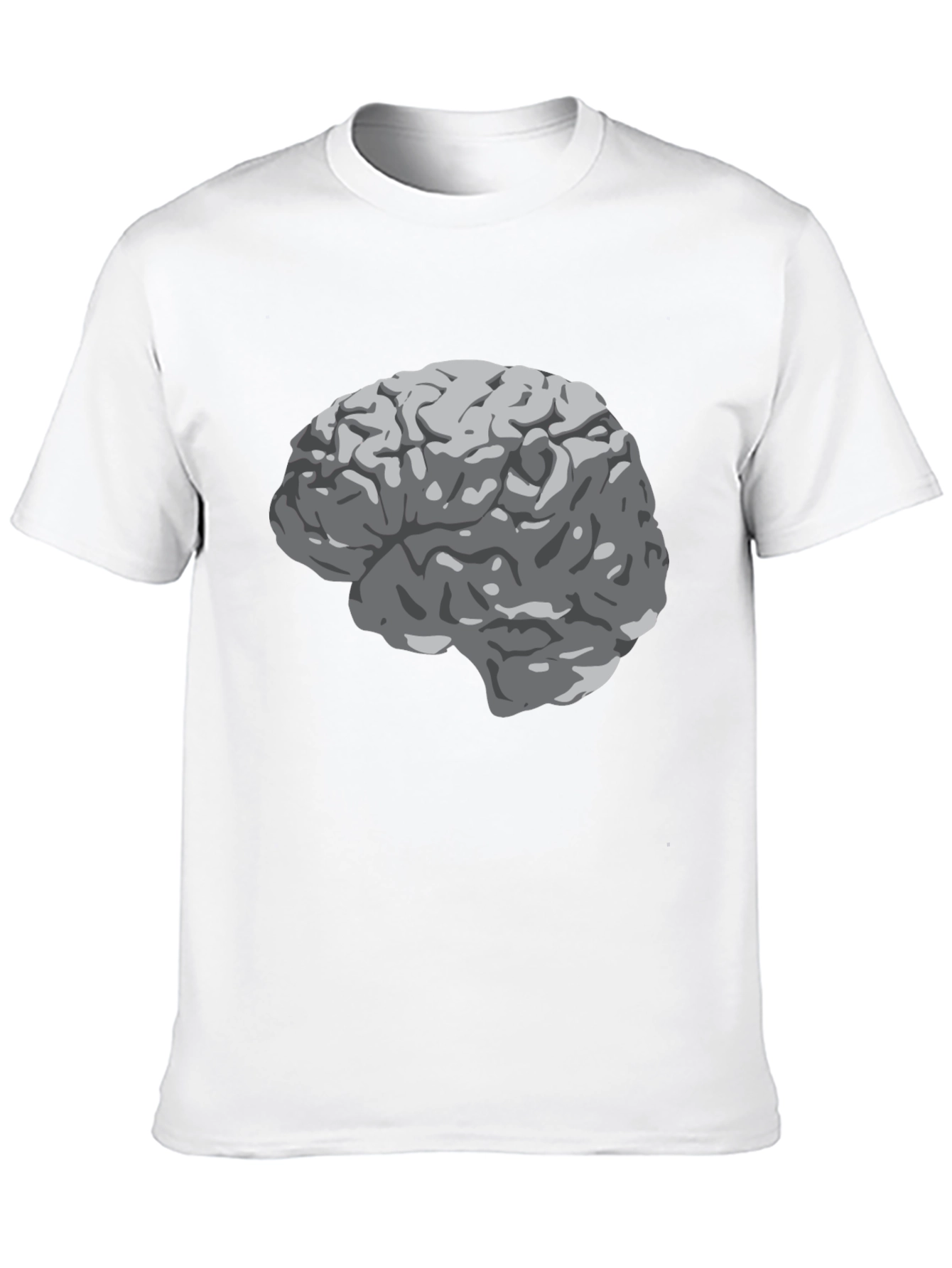 Brain Graphic Print Black T-Shirt