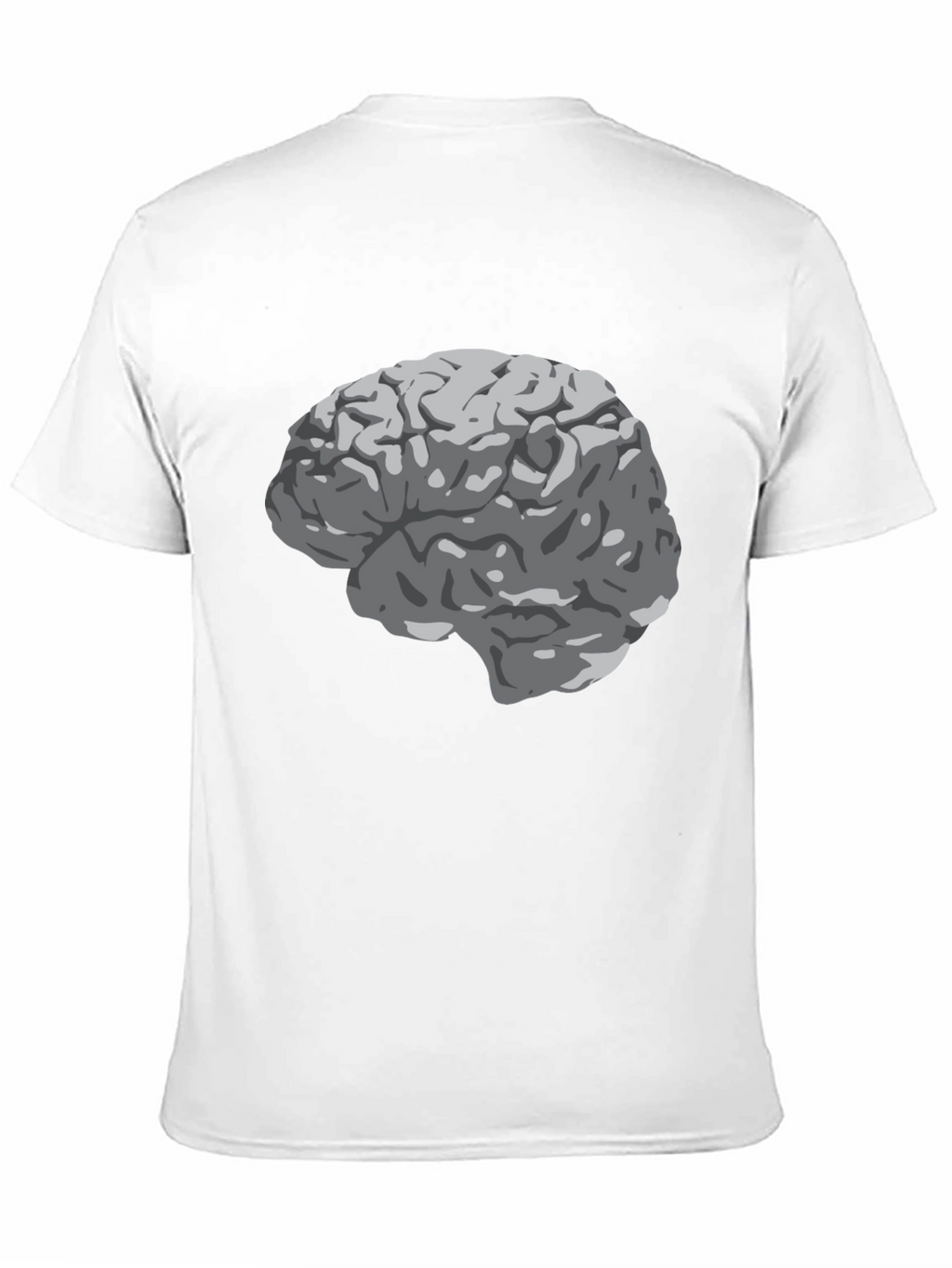 Brain Graphic Print Black T-Shirt