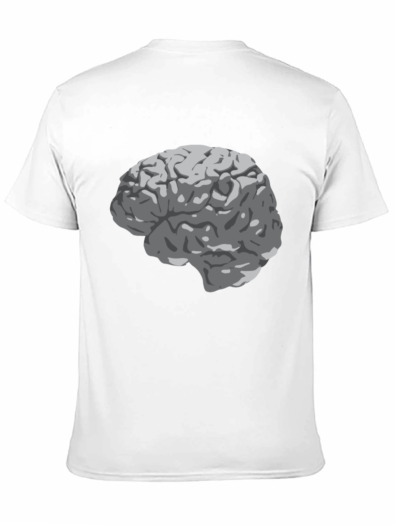 Brain Graphic Print Black T-Shirt