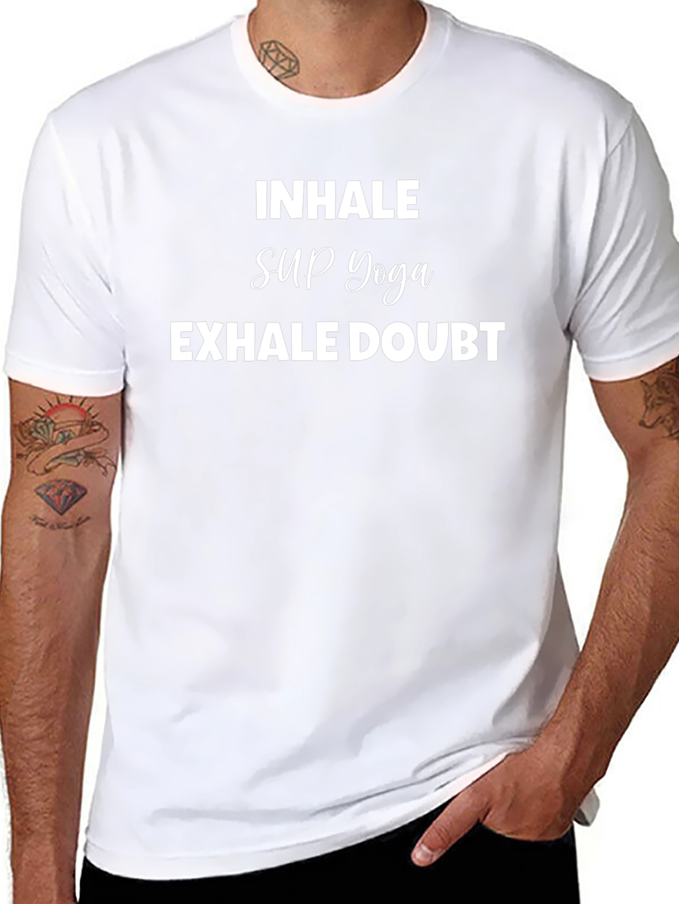 Inhale SUP Yoga Exhale Doubt Black T-Shirt