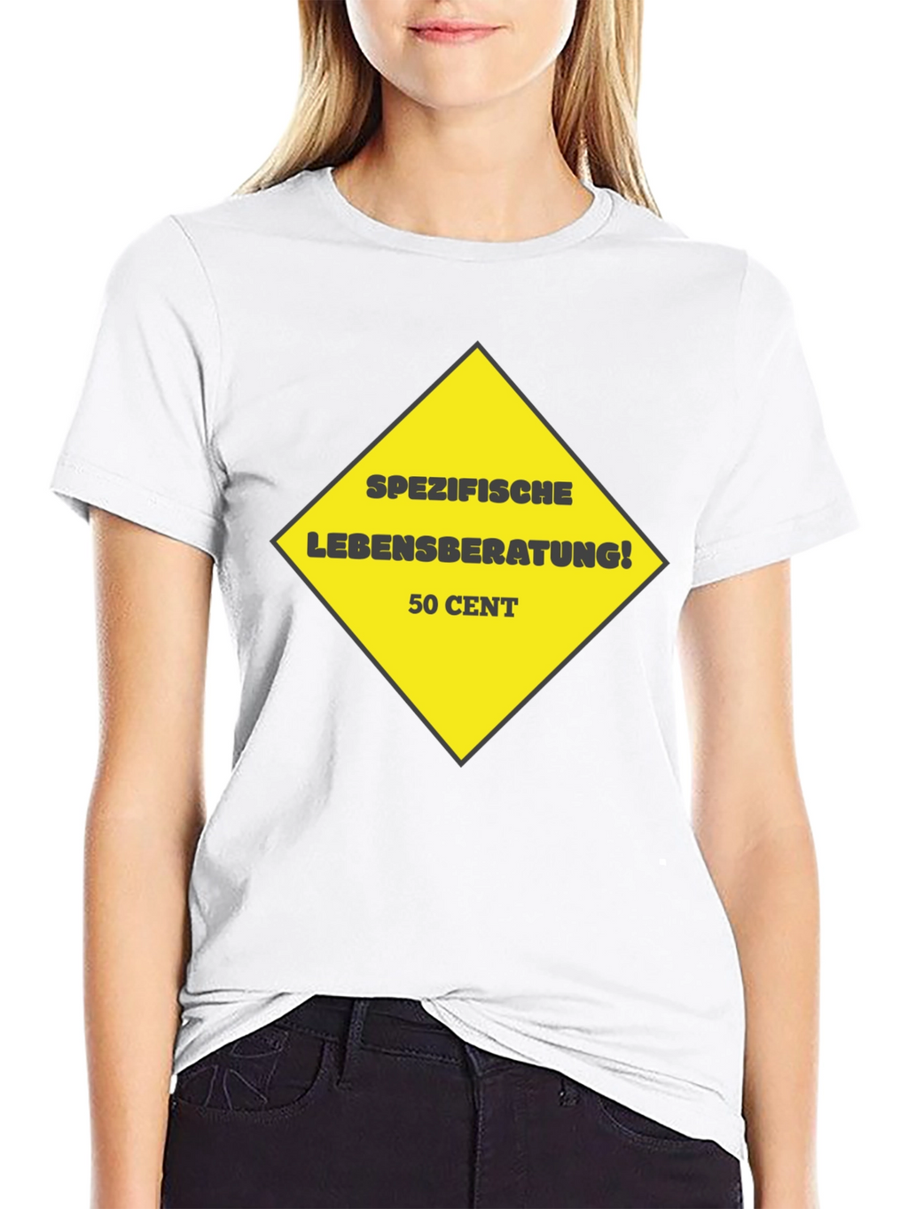 Humorous Specific Life Advice Black T-Shirt