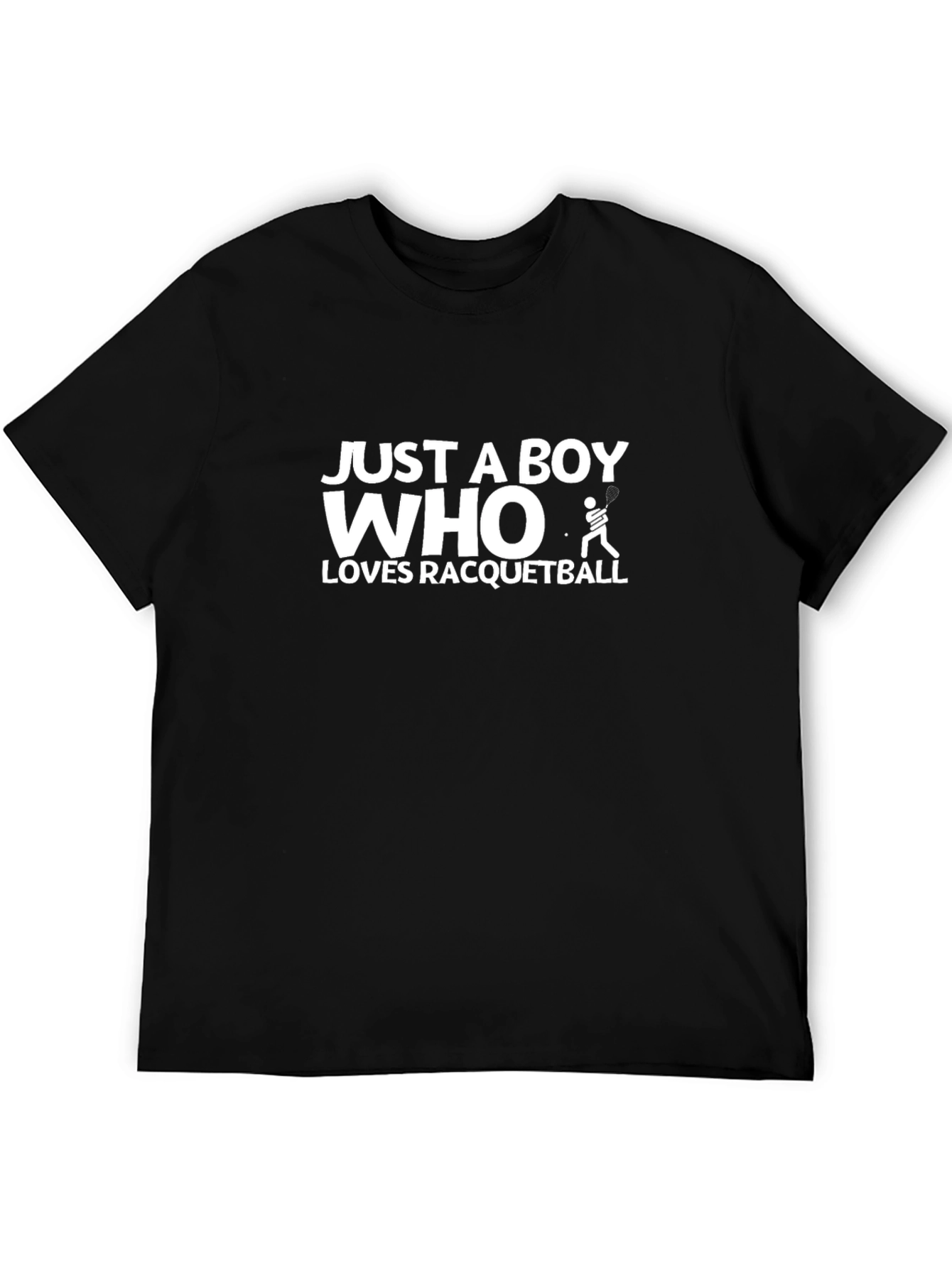 Just A Boy Who Loves Racquetball Graphic Tee