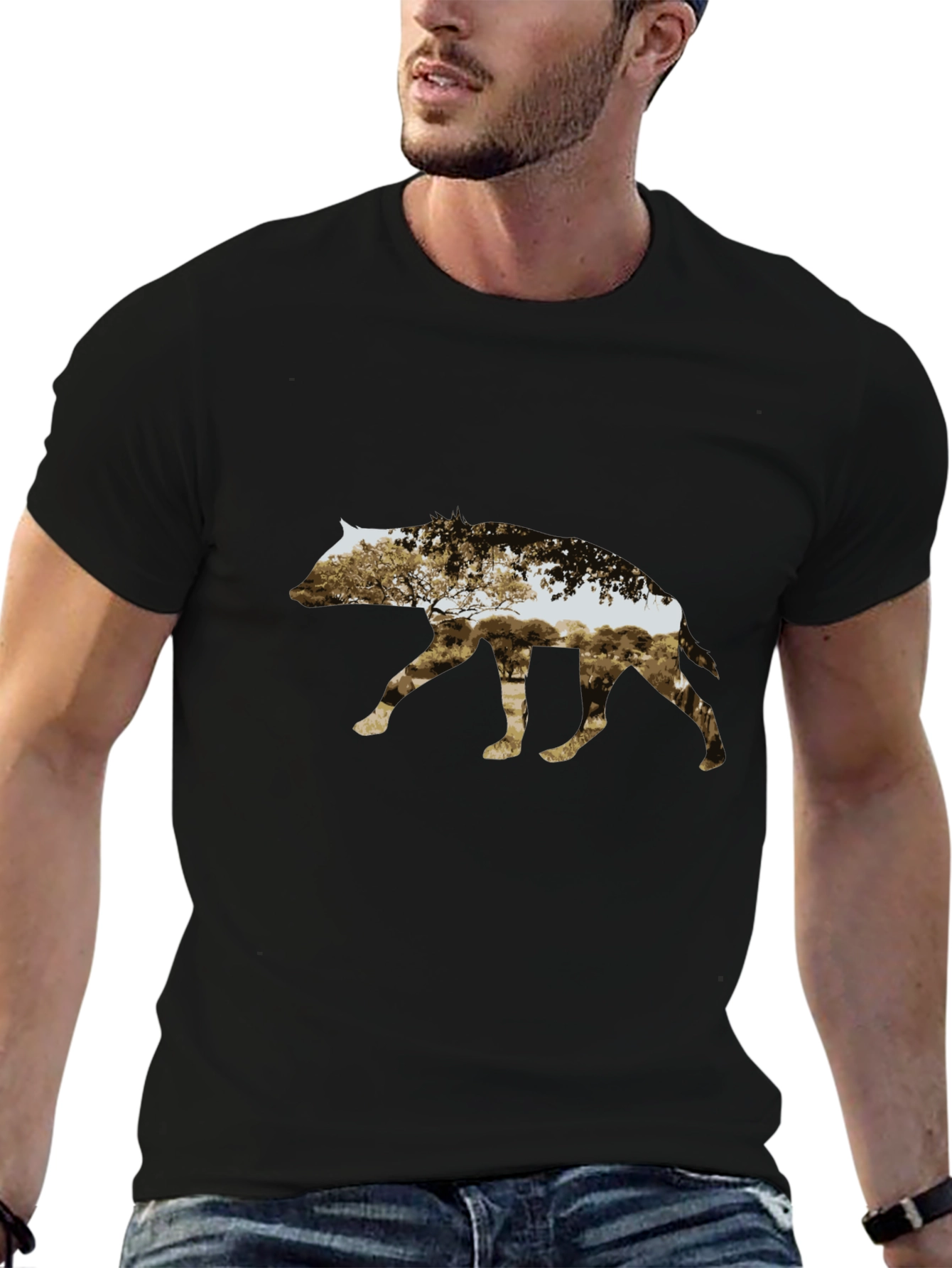 Abstract Animal Silhouette Graphic Tee