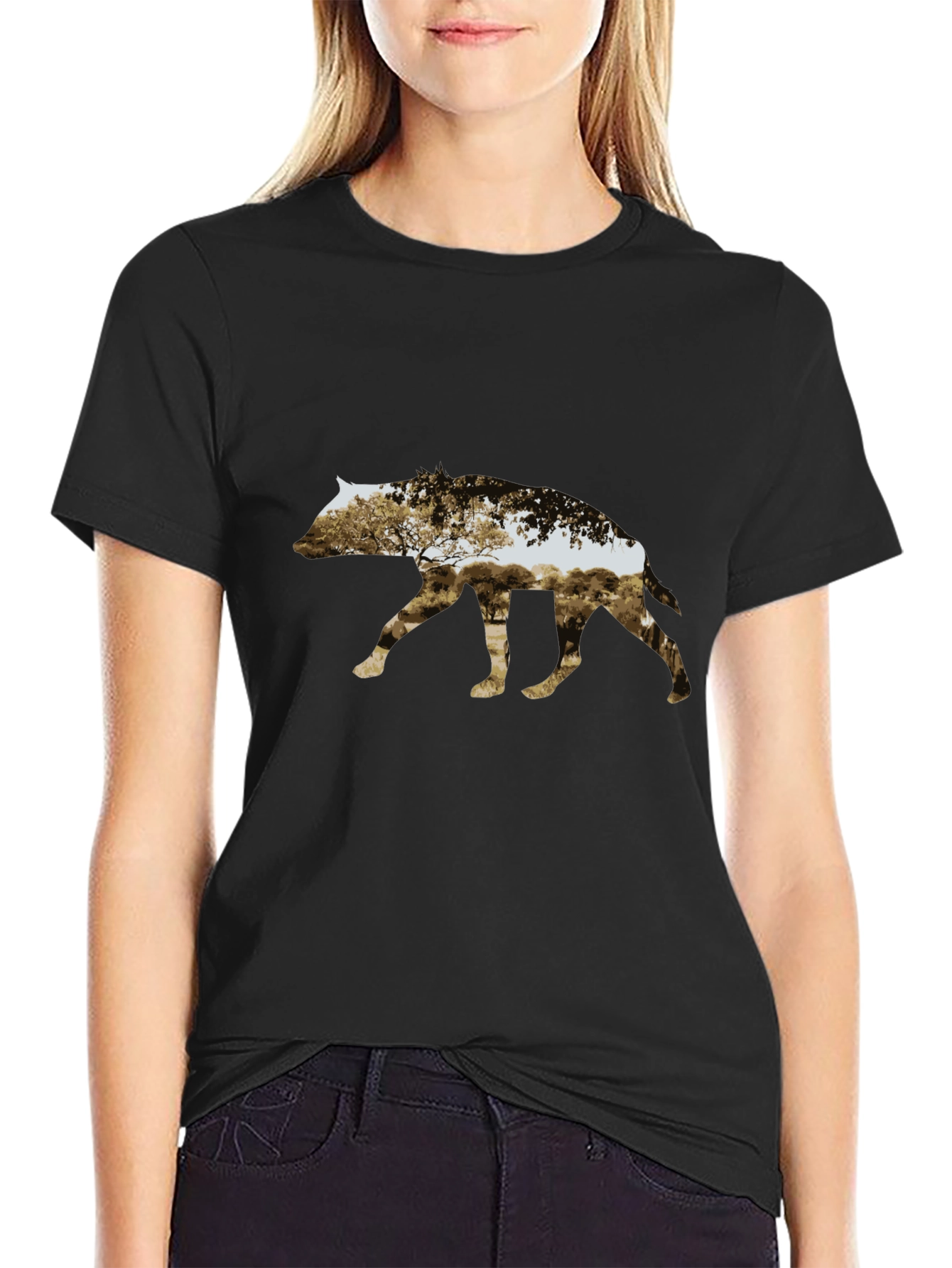 Abstract Animal Silhouette Graphic Tee