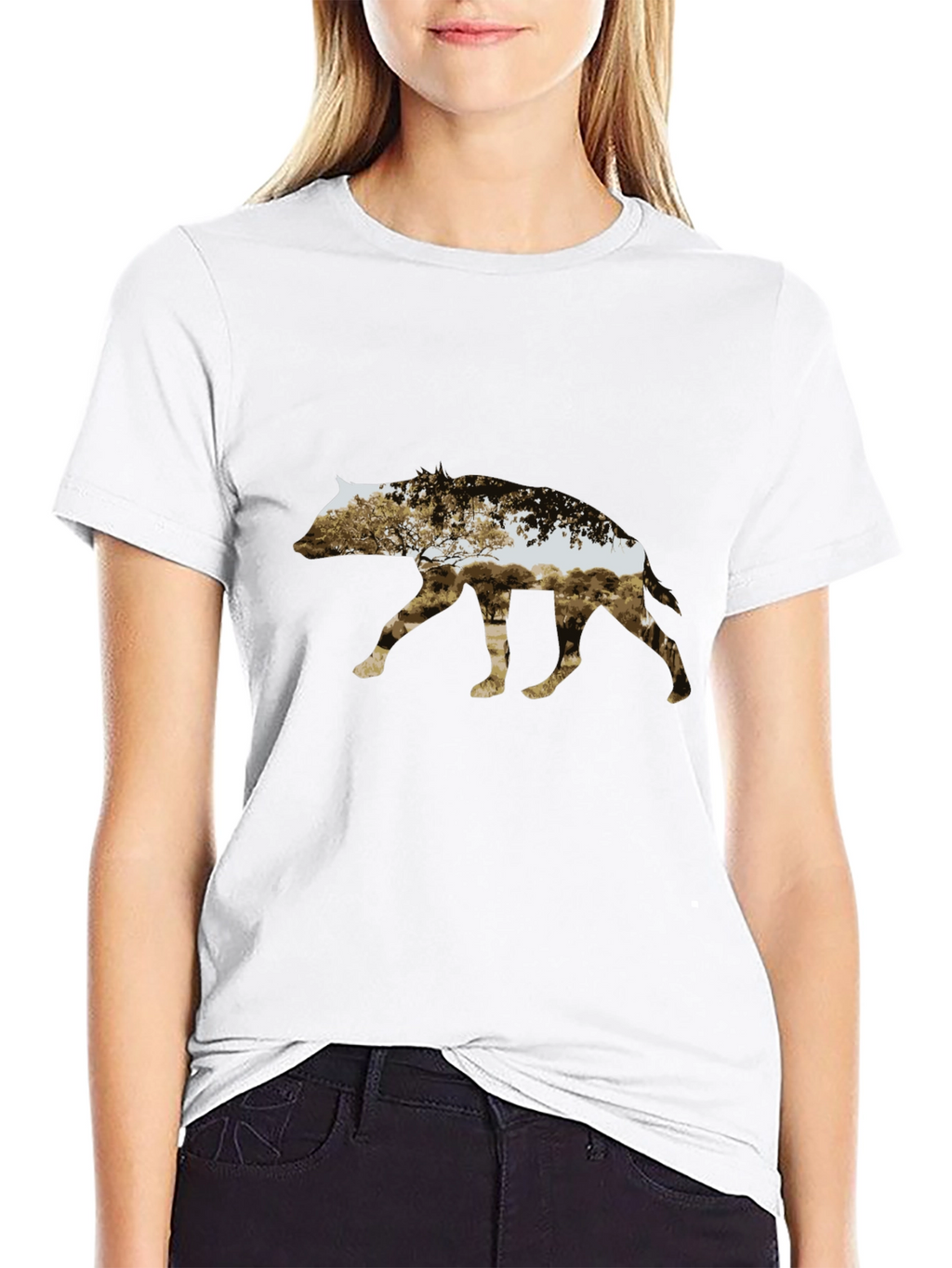 Abstract Animal Silhouette Graphic Tee