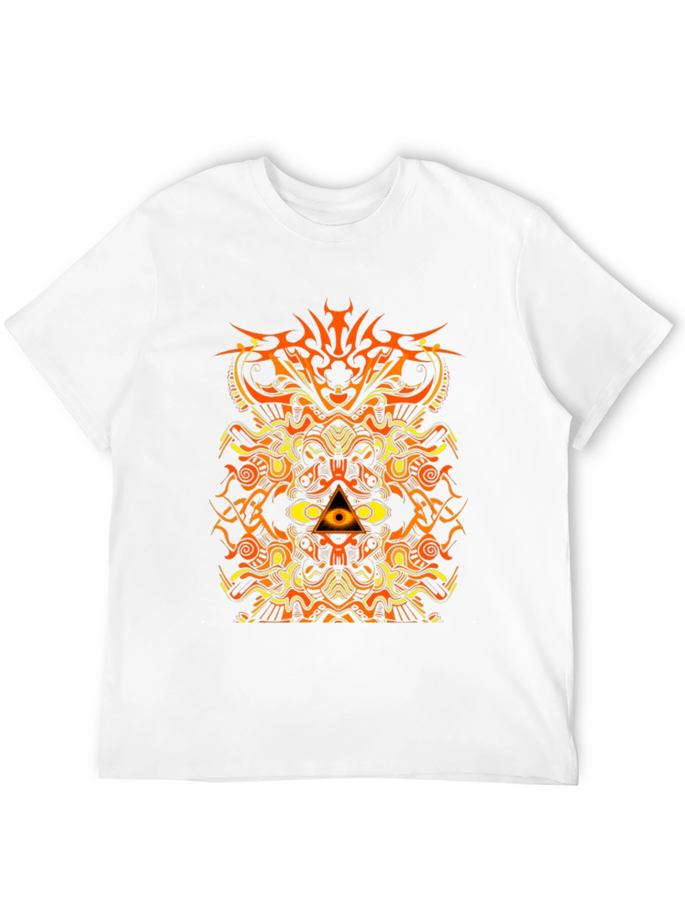 Abstract Geometric Graphic Print Mens T-Shirt