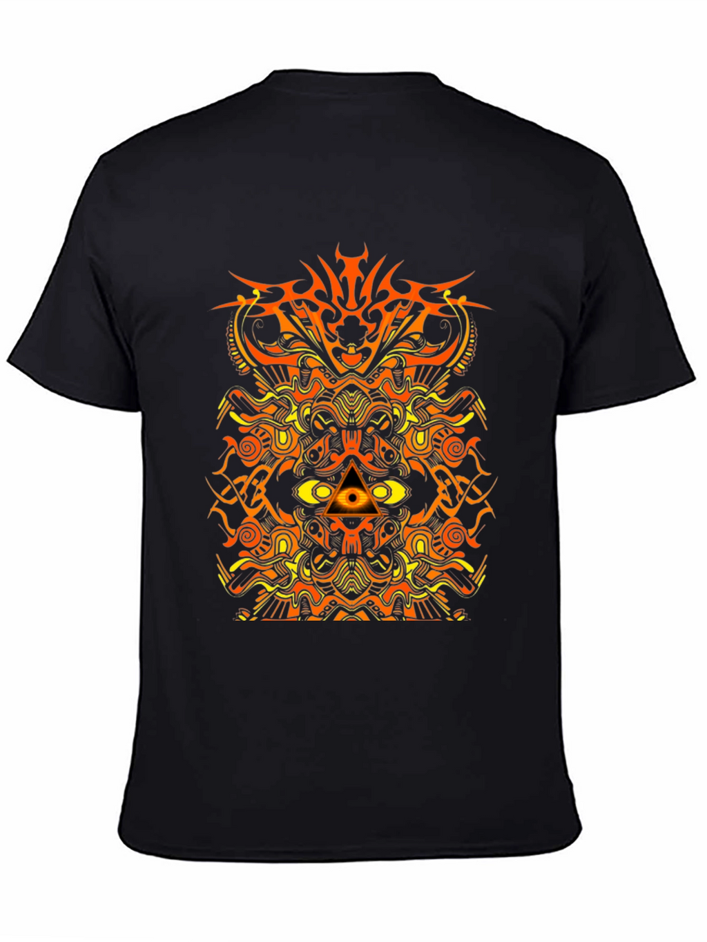 Abstract Geometric Graphic Print Mens T-Shirt
