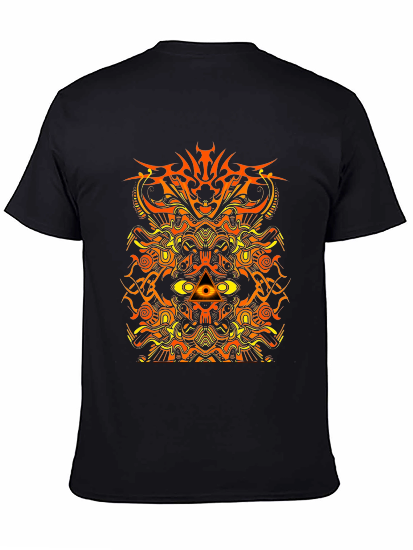 Abstract Geometric Graphic Print Mens T-Shirt