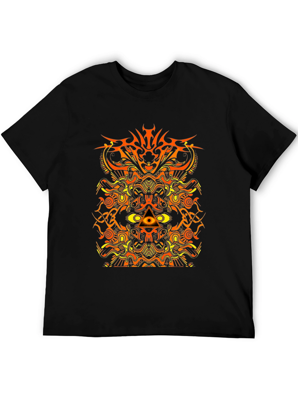 Abstract Geometric Graphic Print Mens T-Shirt