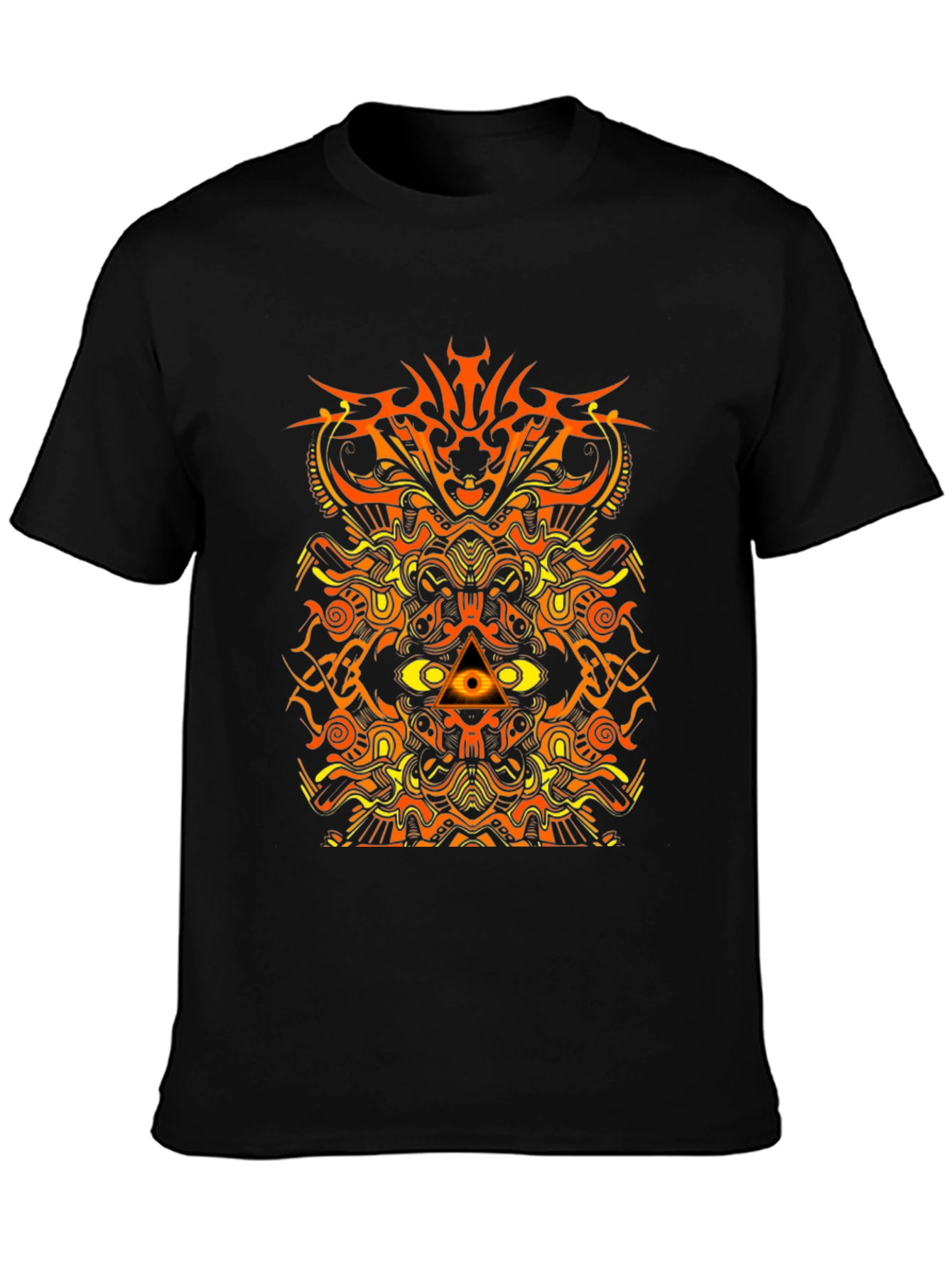 Abstract Geometric Graphic Print Mens T-Shirt
