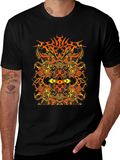 Abstract Geometric Graphic Print Mens T-Shirt