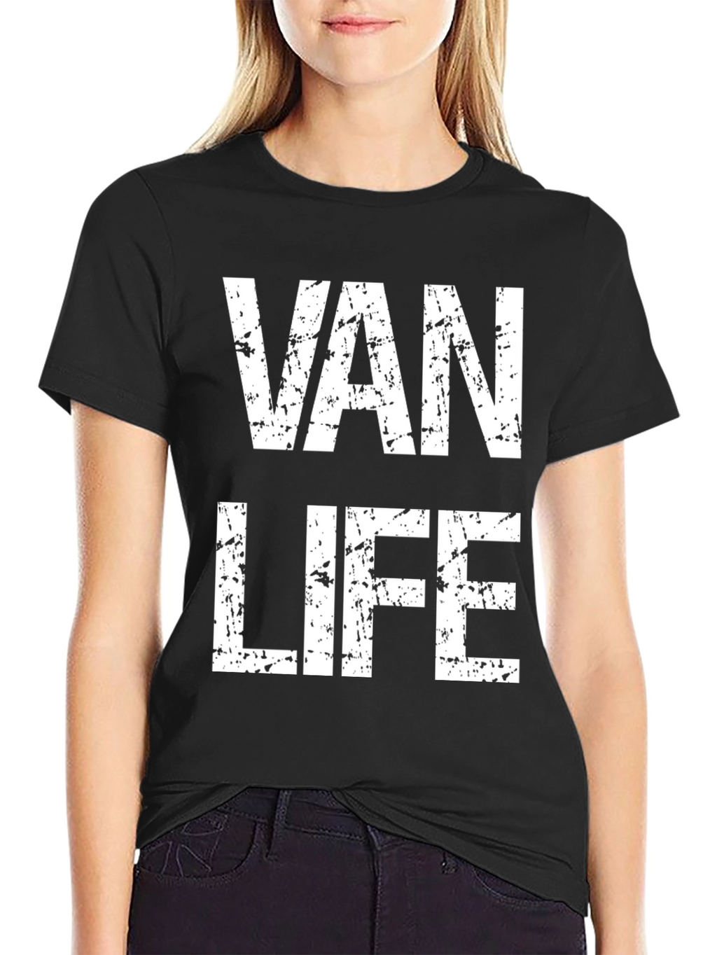 Van Life Distressed Graphic T-Shirt