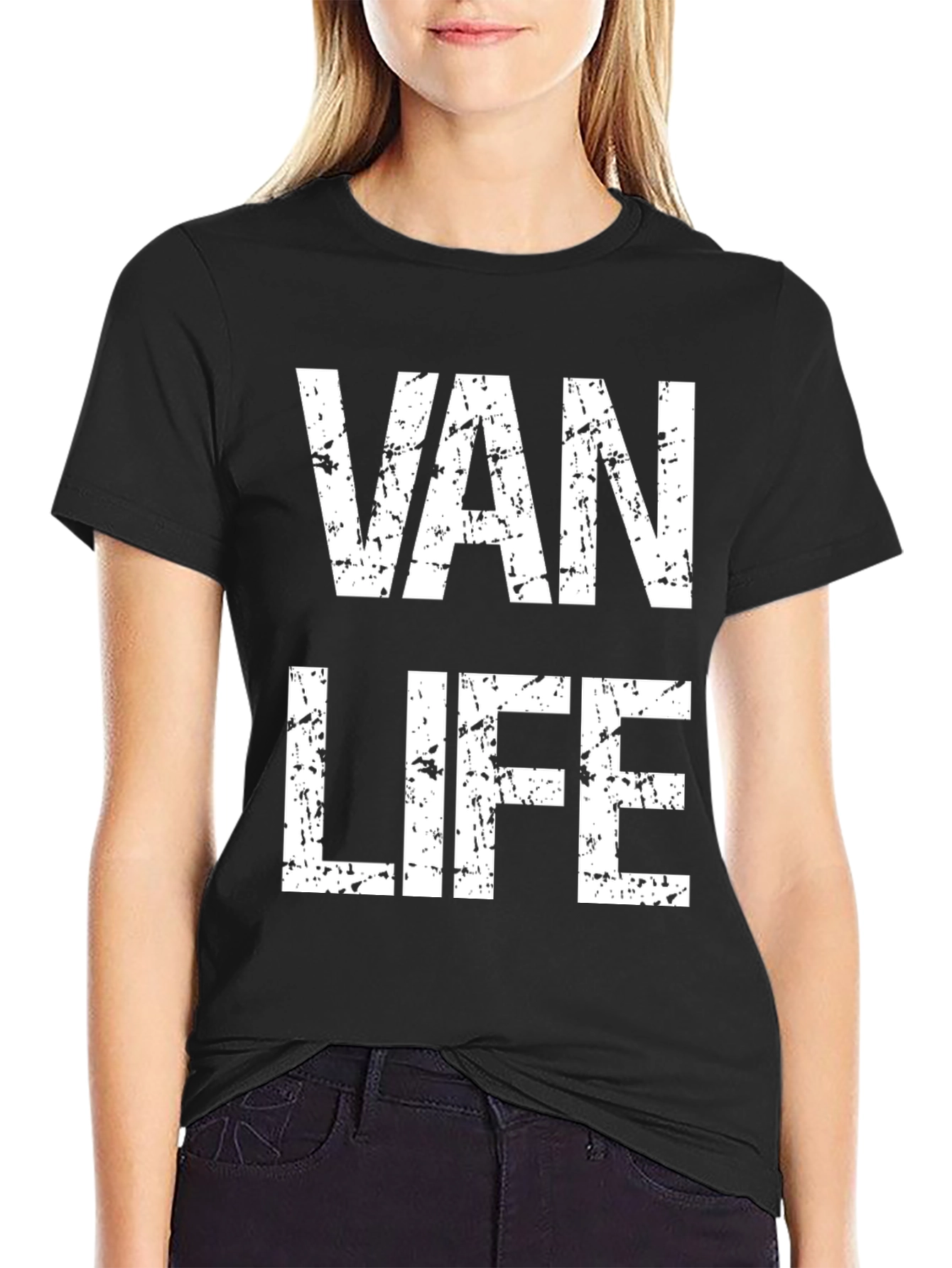 Van Life Distressed Graphic T-Shirt