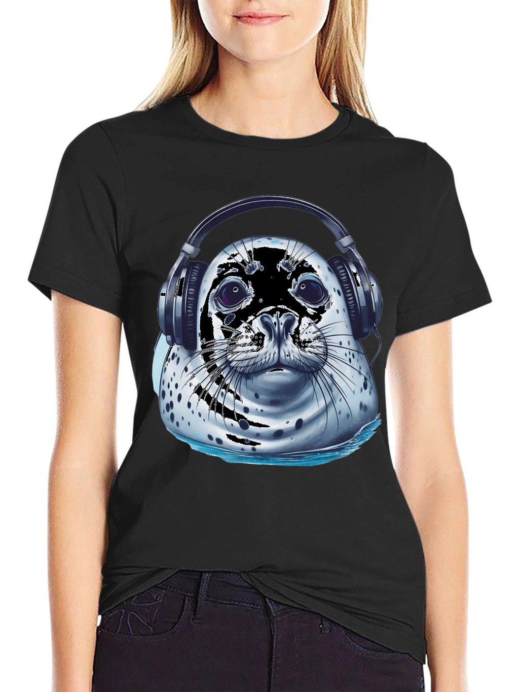 Cool Seal T-Shirt - Seal with Headphones