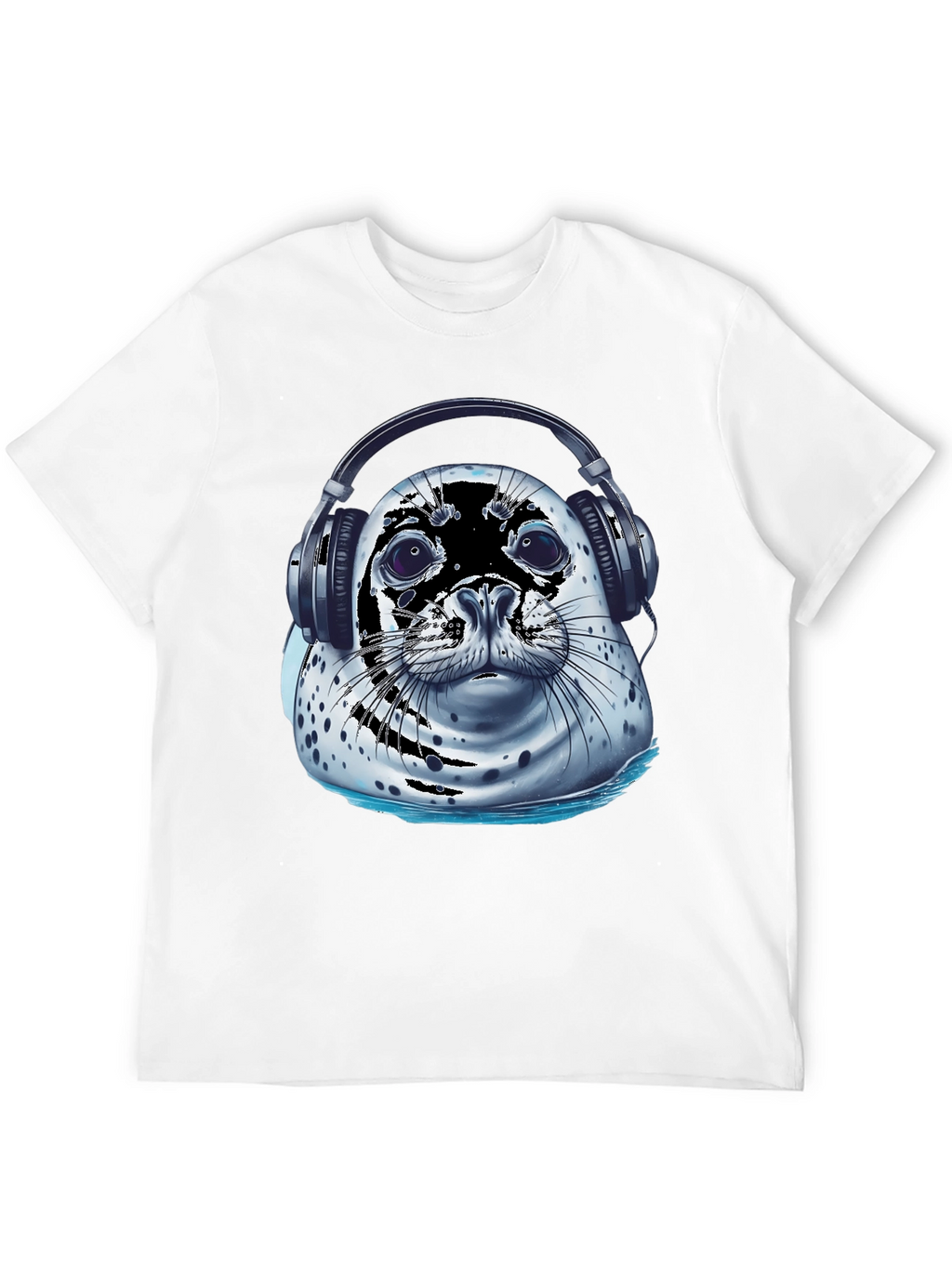 Cool Seal T-Shirt - Seal with Headphones