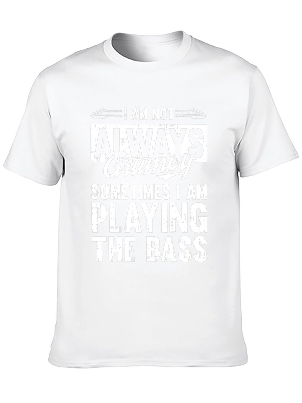 Grumpy Bass Player Graphic T-Shirt