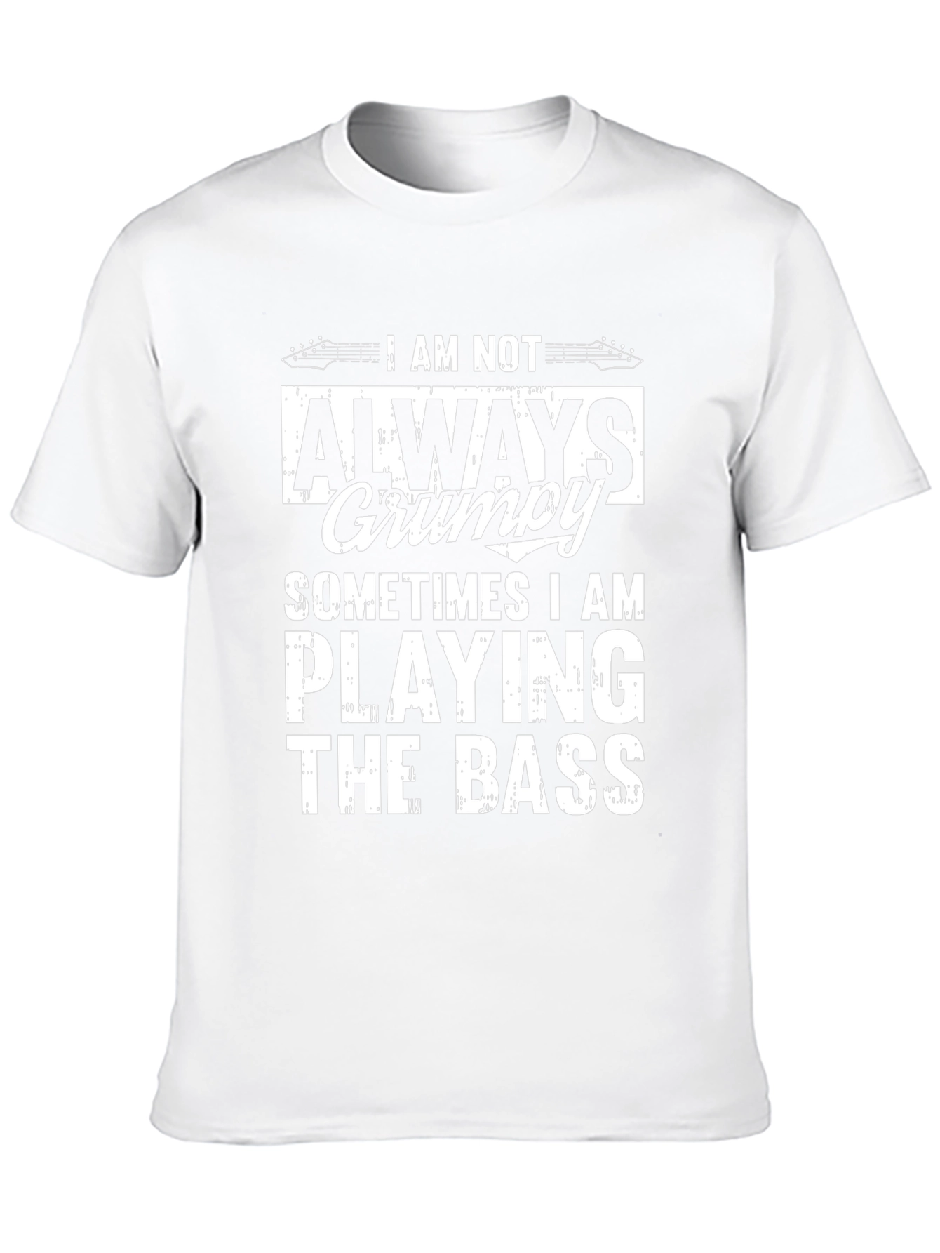 Grumpy Bass Player Graphic T-Shirt