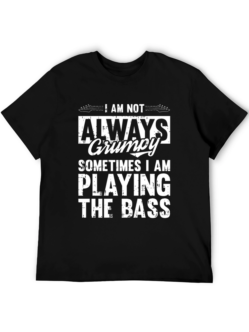Grumpy Bass Player Graphic T-Shirt