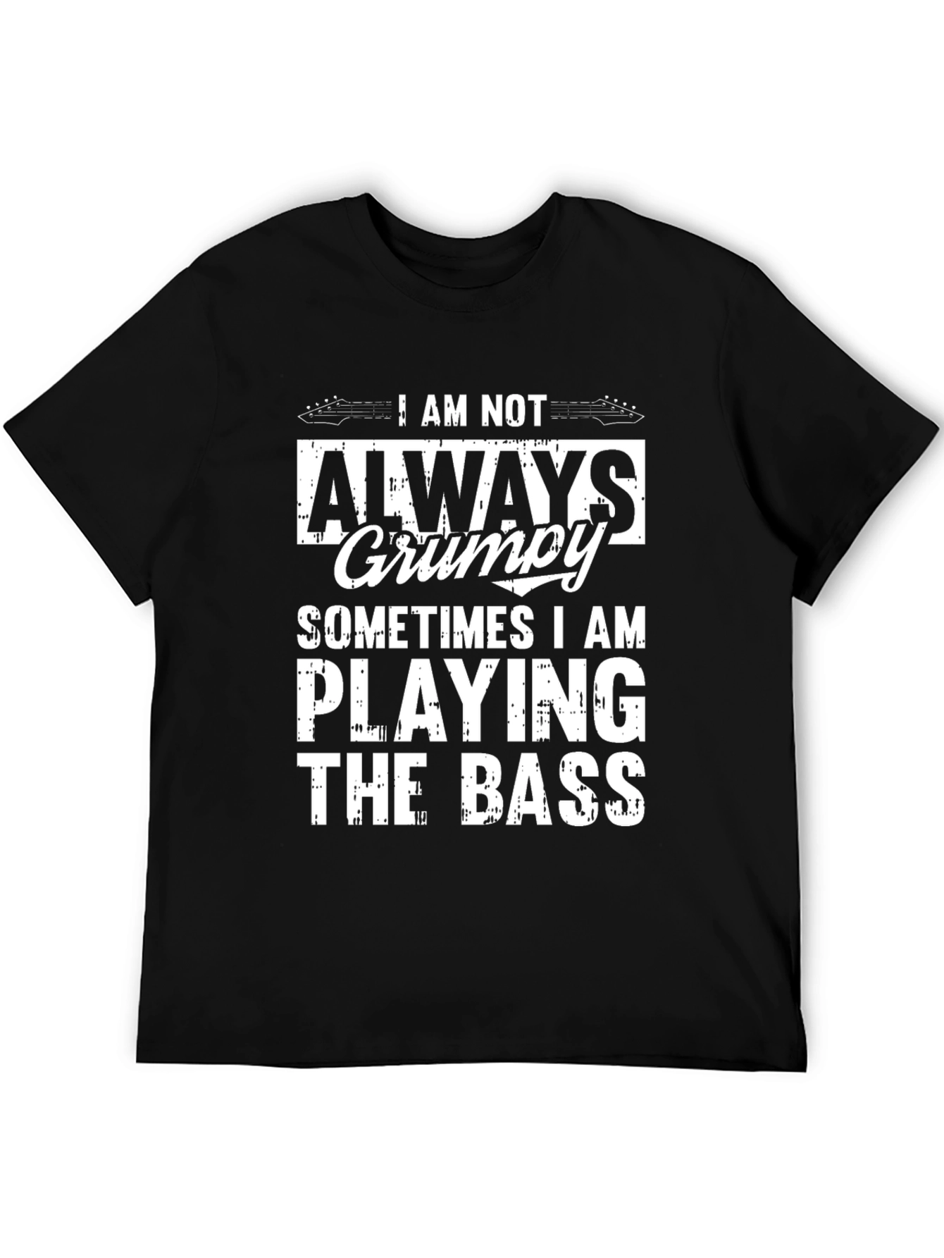 Grumpy Bass Player Graphic T-Shirt