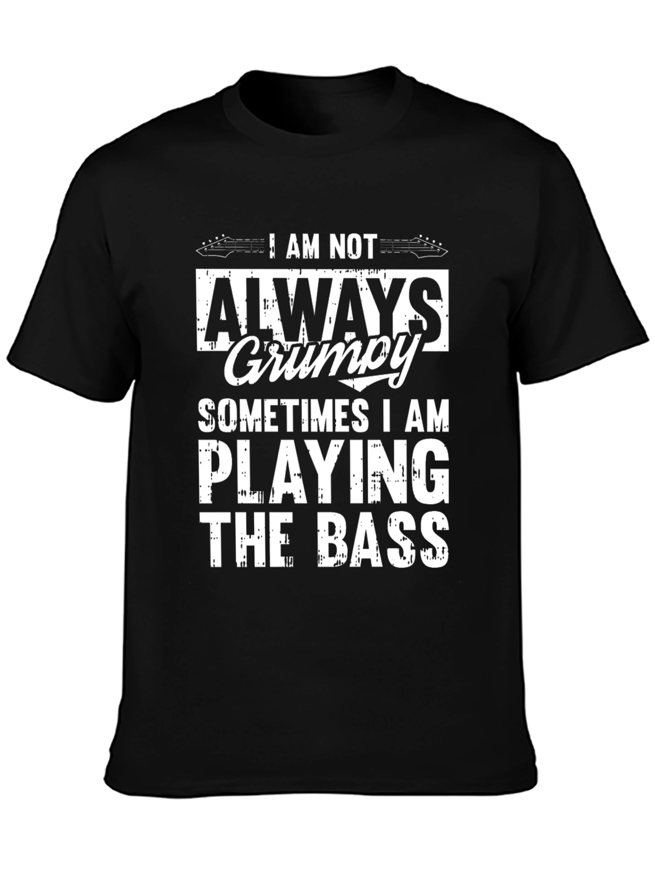 Grumpy Bass Player Graphic T-Shirt