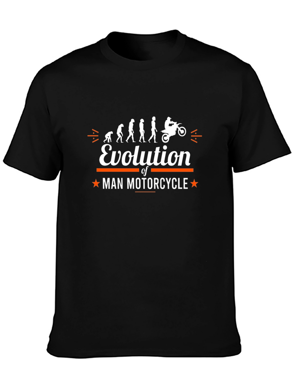 Evolution of Man Motorcycle T-Shirt