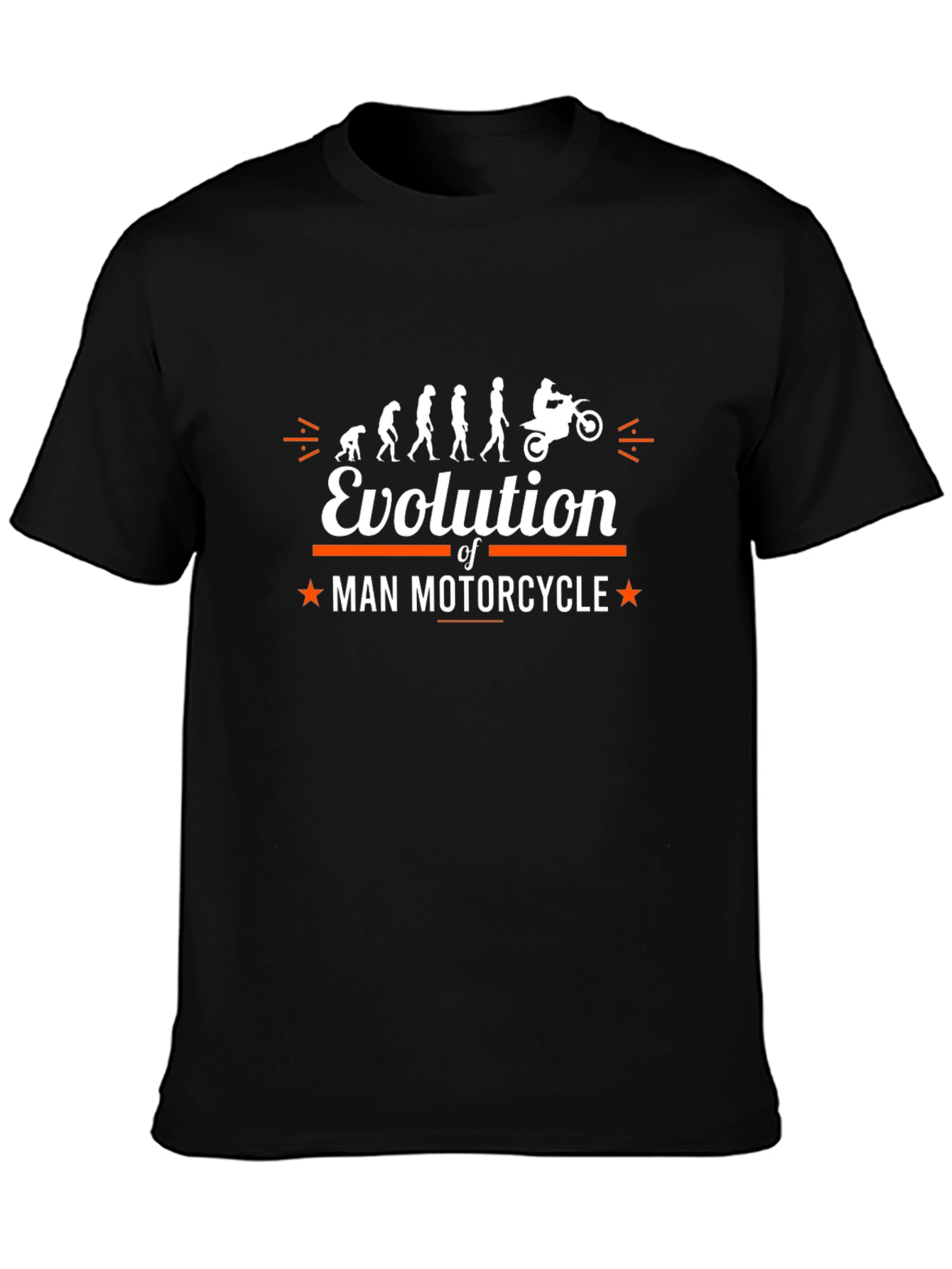 Evolution of Man Motorcycle T-Shirt