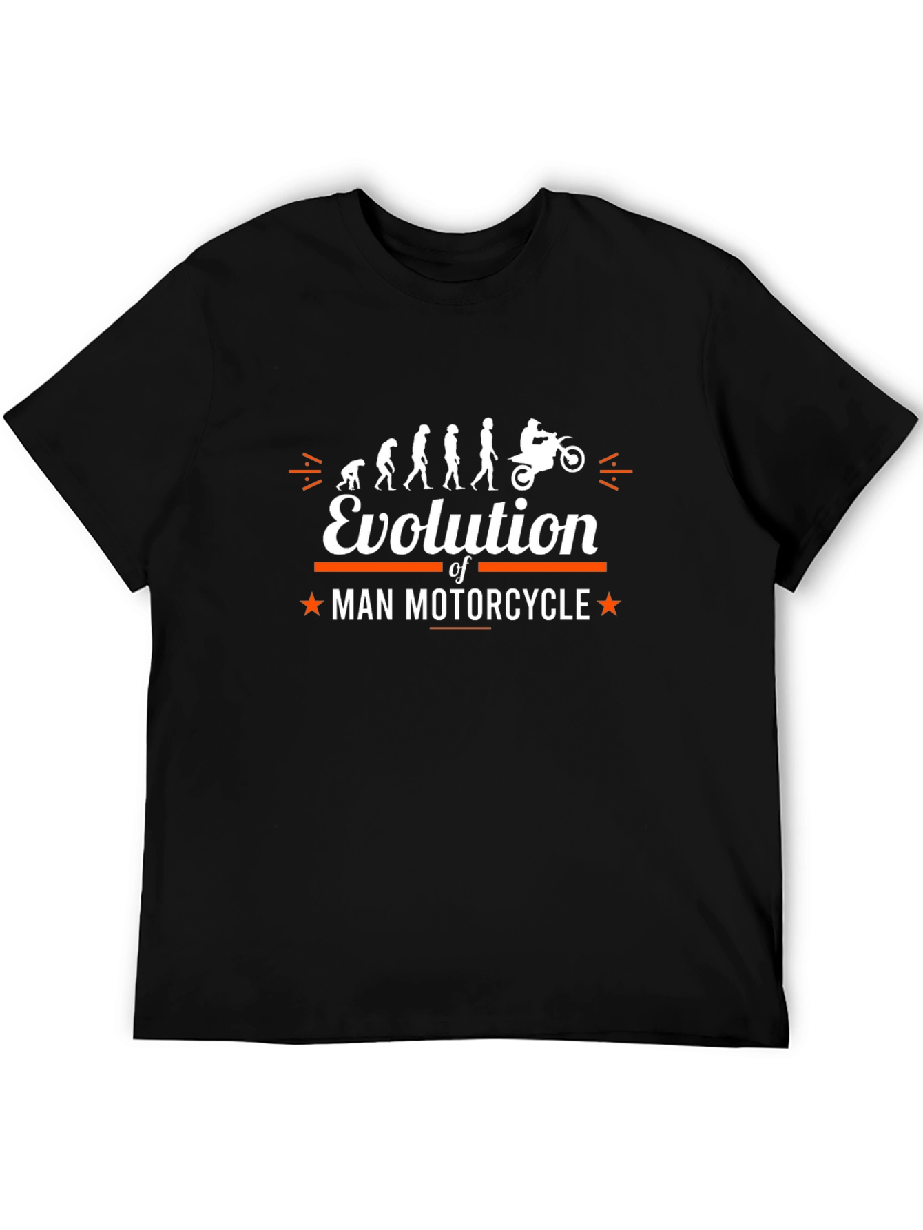 Evolution of Man Motorcycle T-Shirt