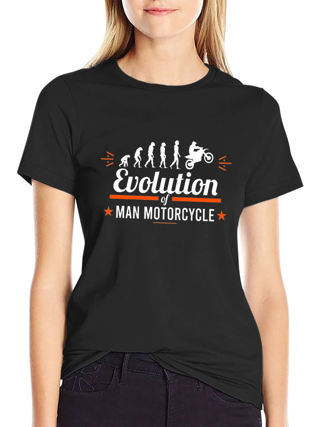 Evolution of Man Motorcycle T-Shirt