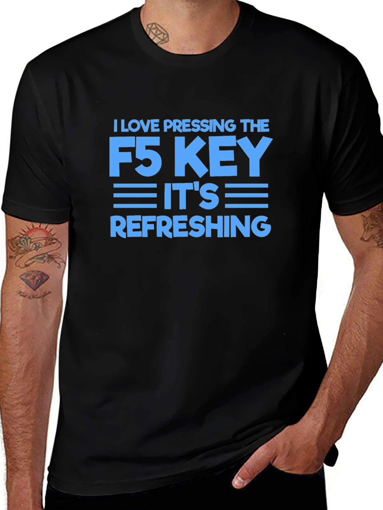 F5 Refresh T-Shirt - Programmer Humor Tee