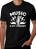 Music Is My Therapy Graphic T-Shirt