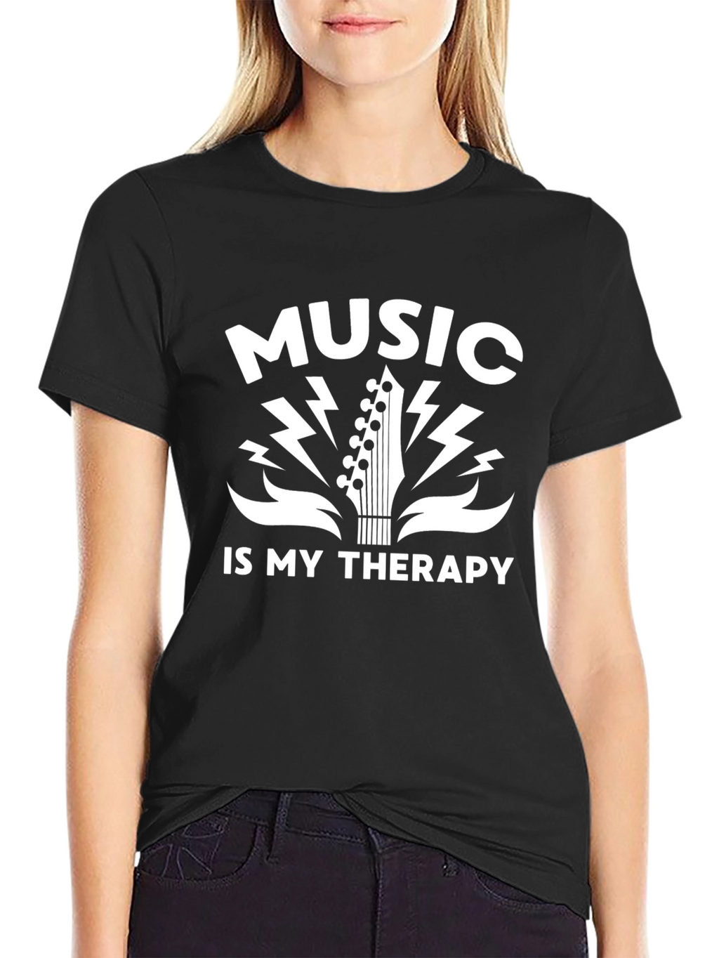 Music Is My Therapy Graphic T-Shirt
