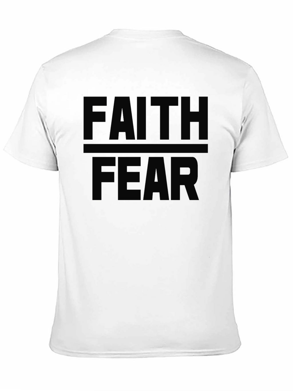 Faith Over Fear Black Graphic Tee