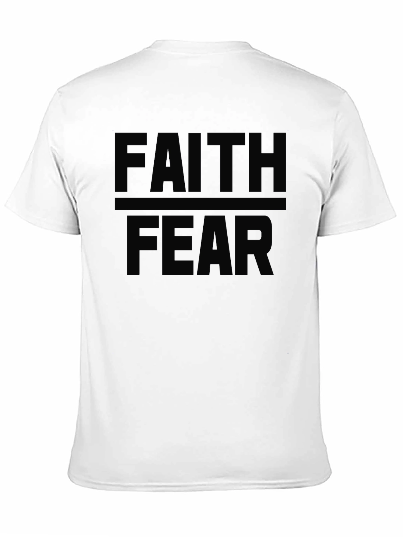 Faith Over Fear Black Graphic Tee