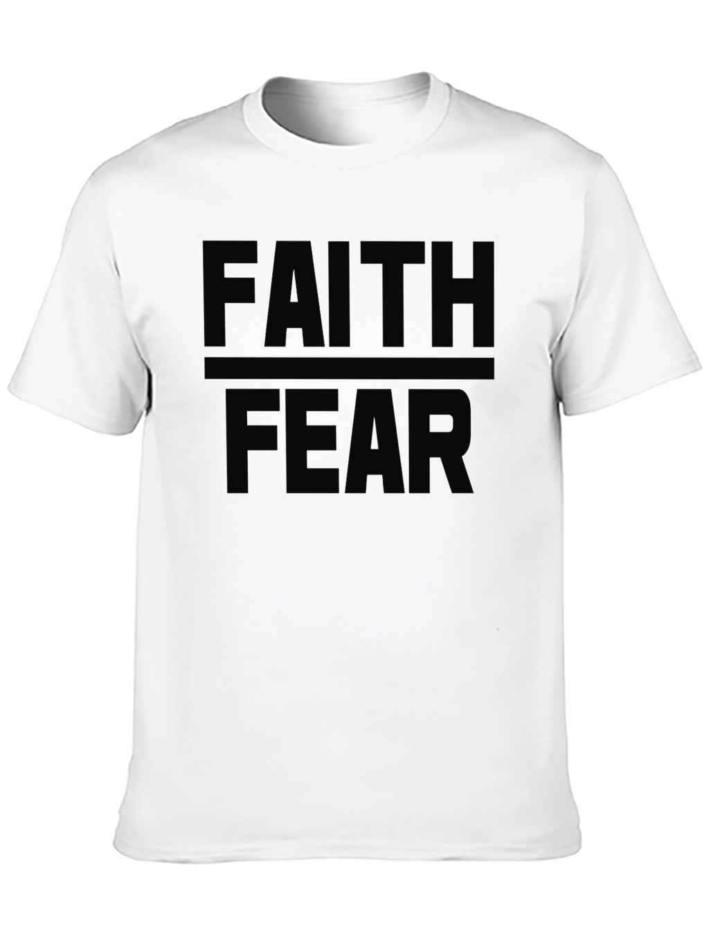 Faith Over Fear Black Graphic Tee