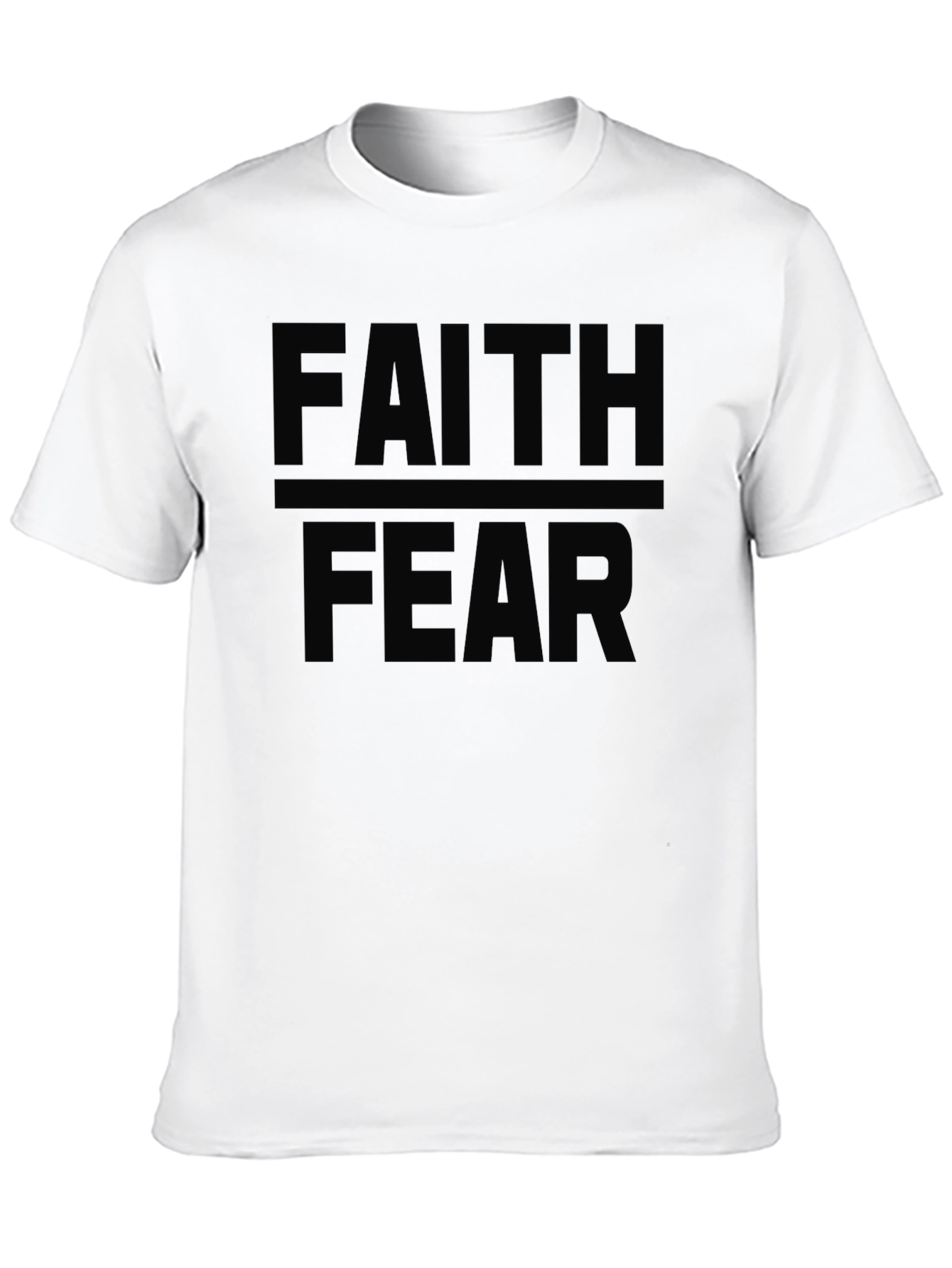 Faith Over Fear Black Graphic Tee