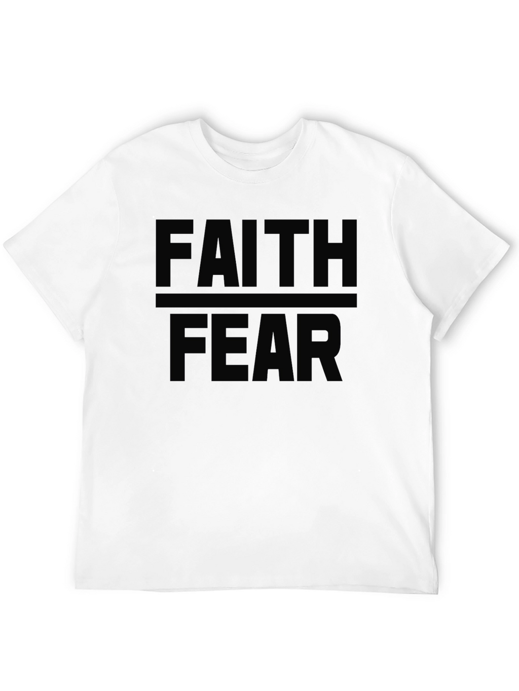 Faith Over Fear Black Graphic Tee