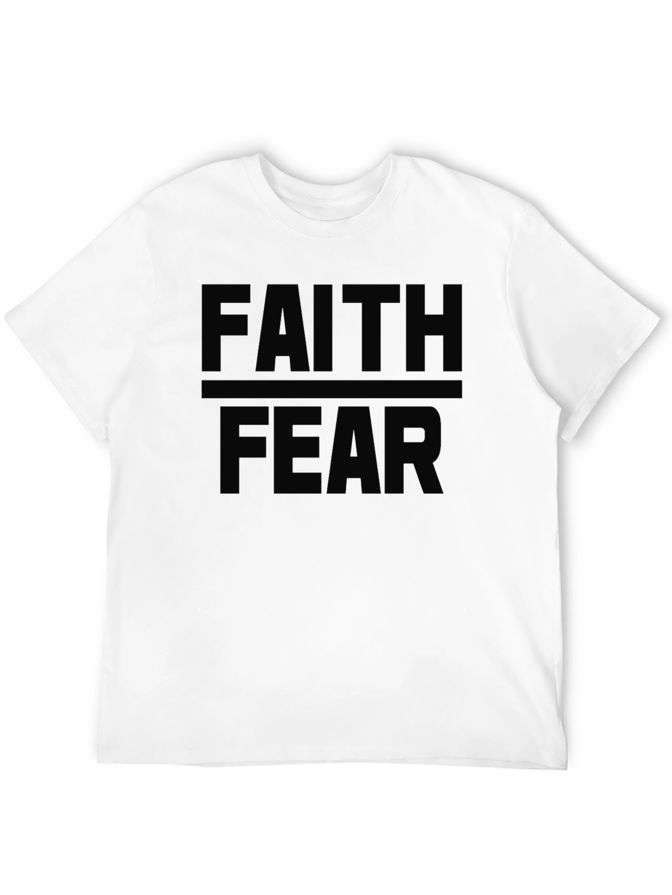 Faith Over Fear Black Graphic Tee